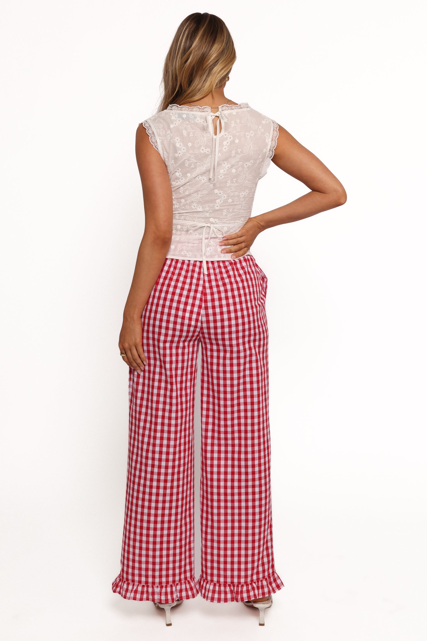 Marina Pant - Red Gingham - Image 6