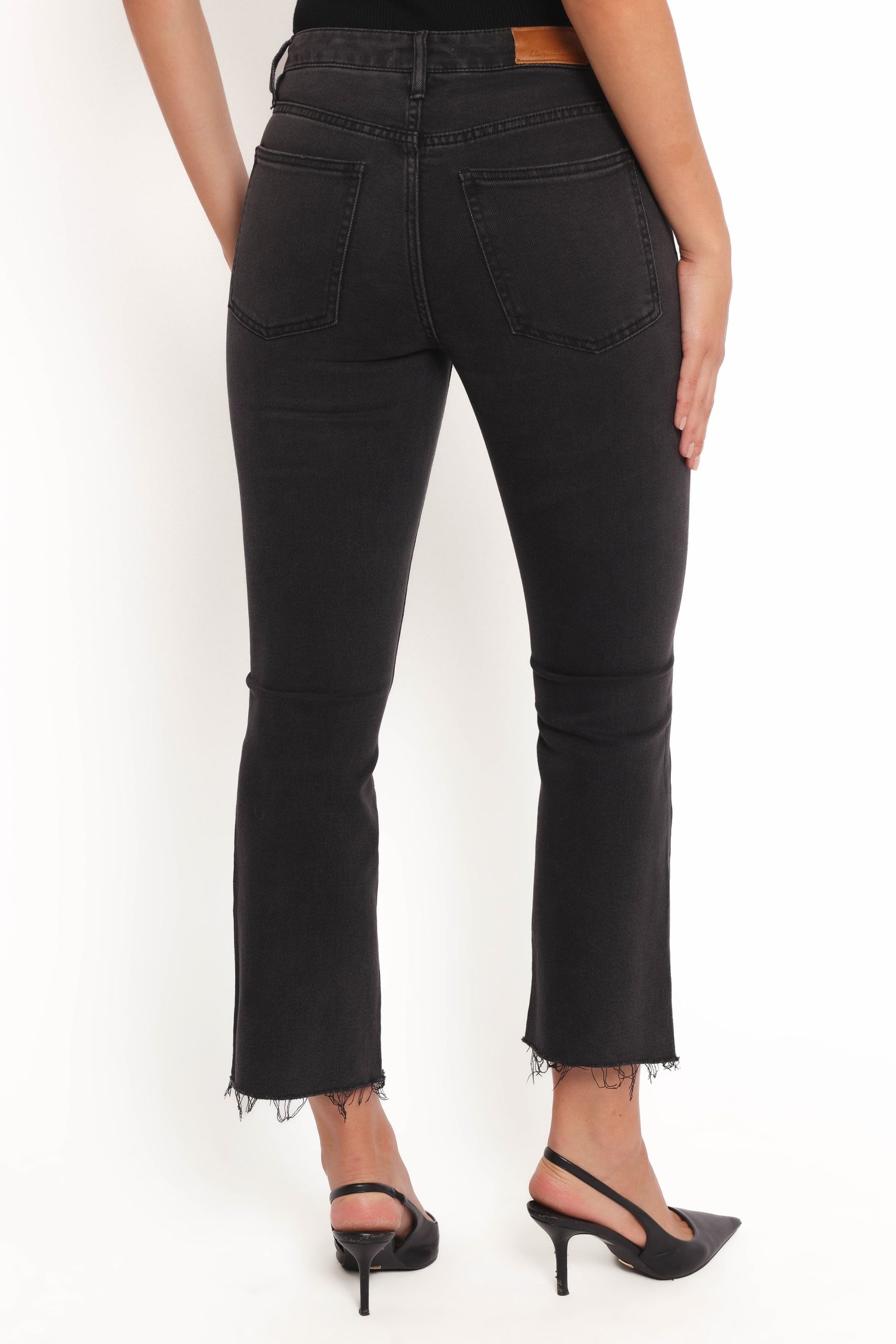 Marlow Mid Rise Crop Flare Jeans - Psych - Image 7