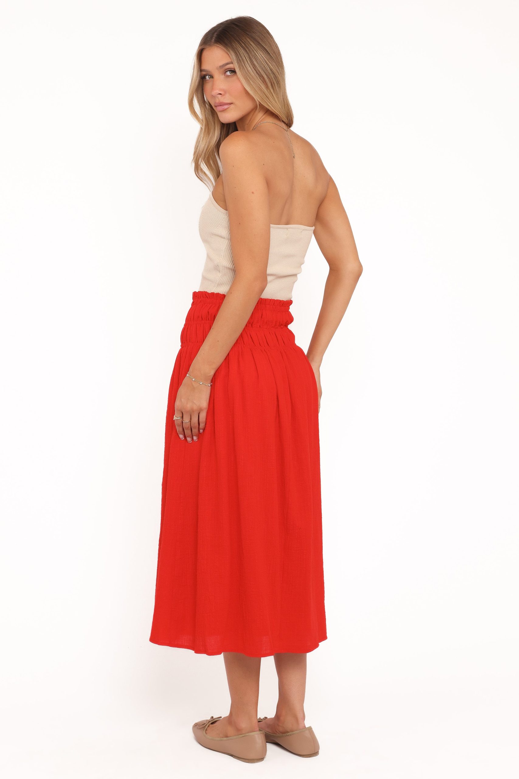 Mattea Maxi Skirt - Red - Image 5