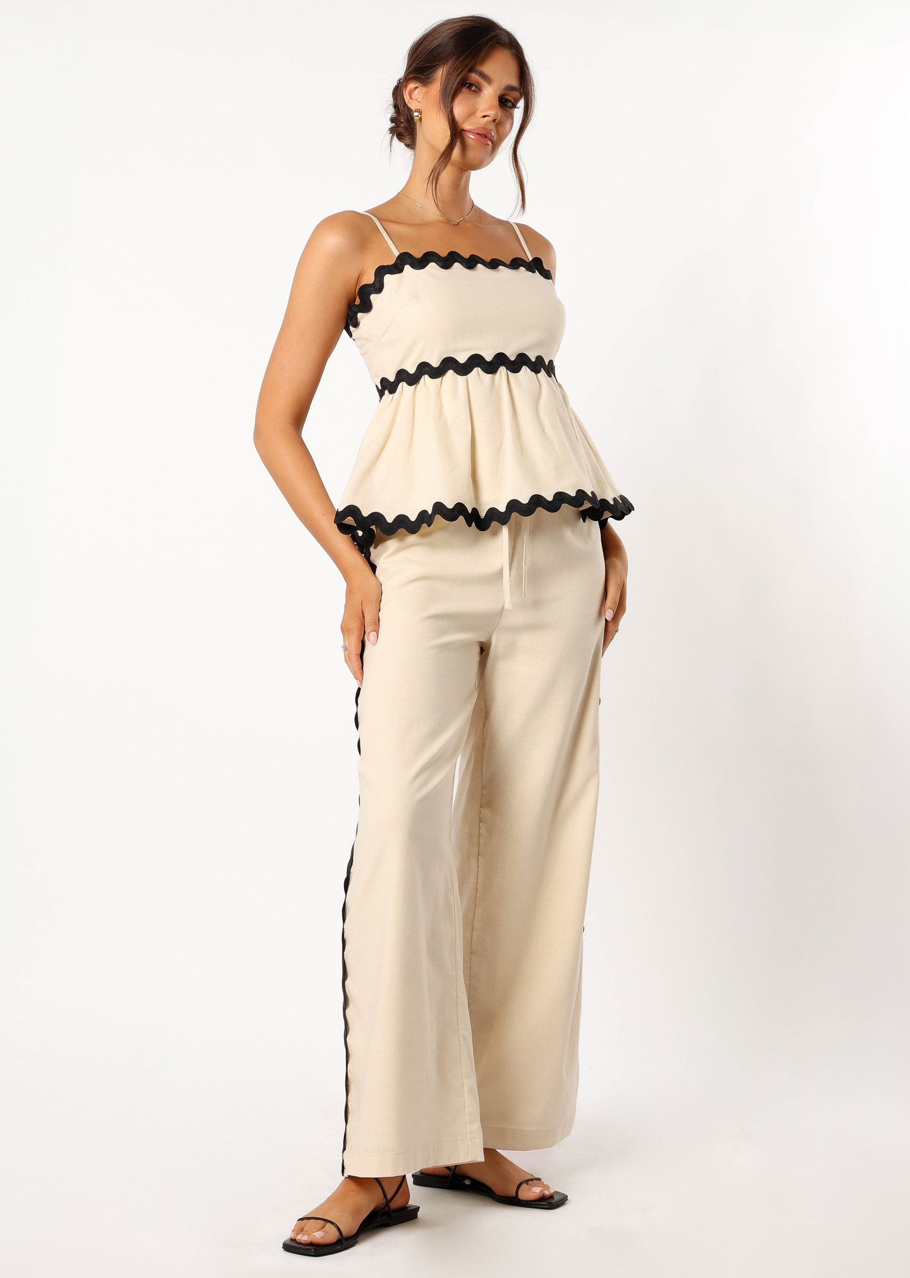 Mollymook Pants - Cream Black - Image 7