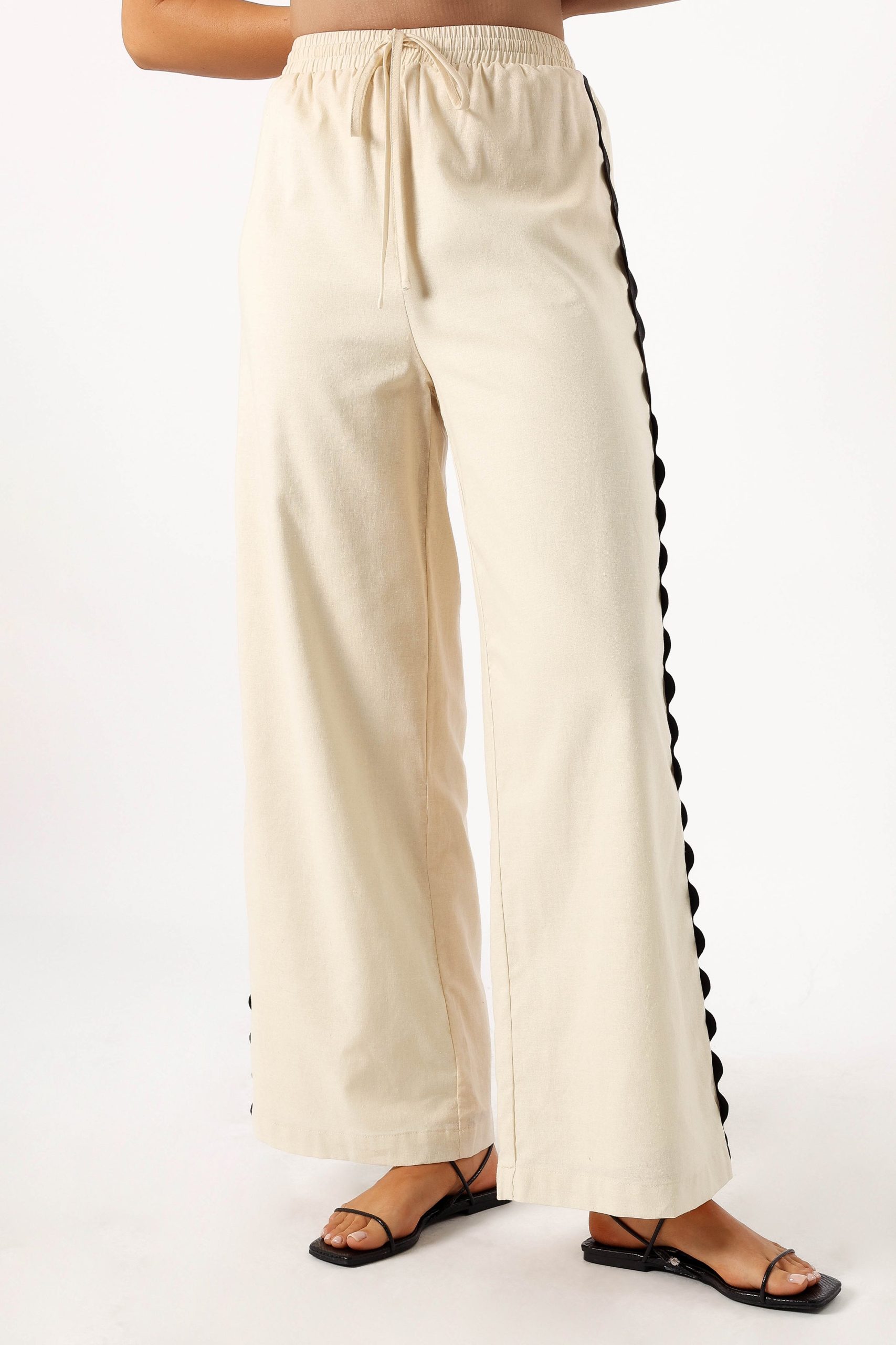 Mollymook Pants - Cream Black - Image 4