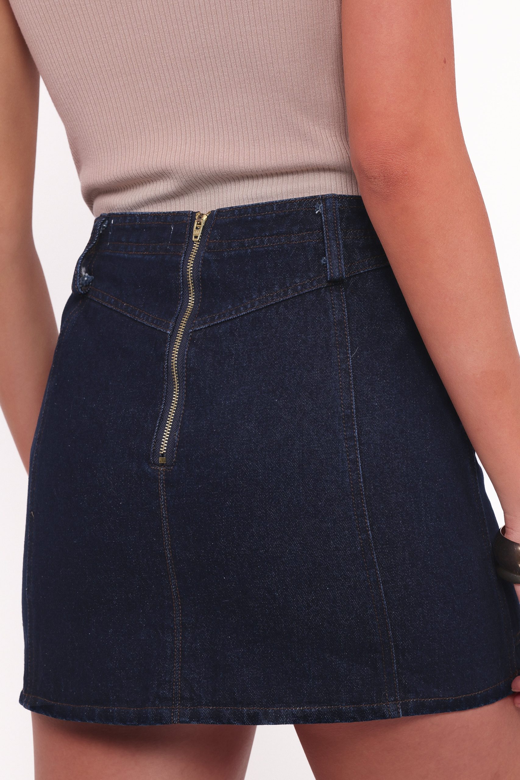Narla Mini Skirt - Dark Denim - Image 5
