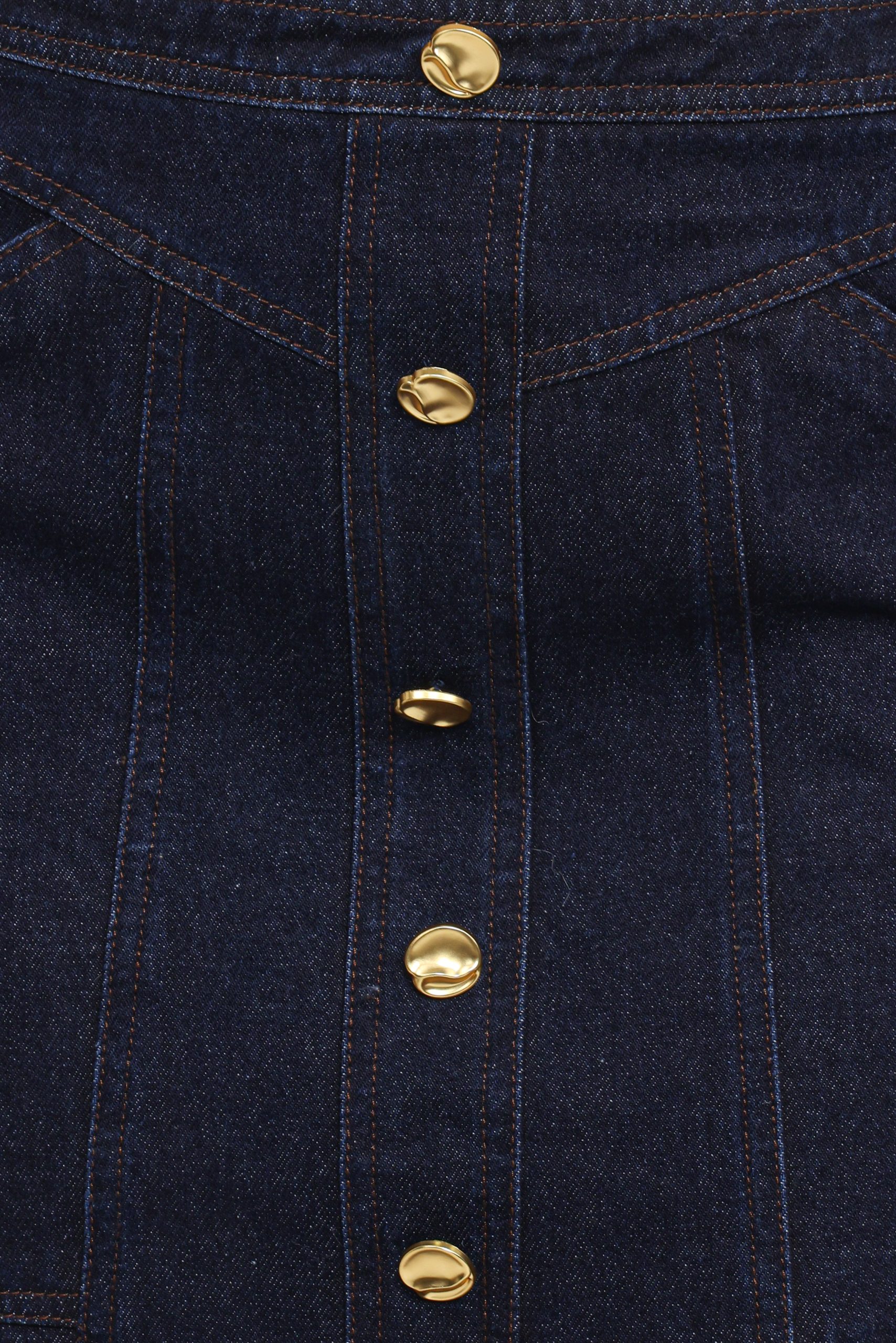 Narla Mini Skirt - Dark Denim - Image 7