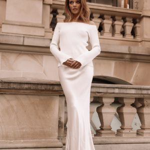 Negin Midi Skirt - Cream