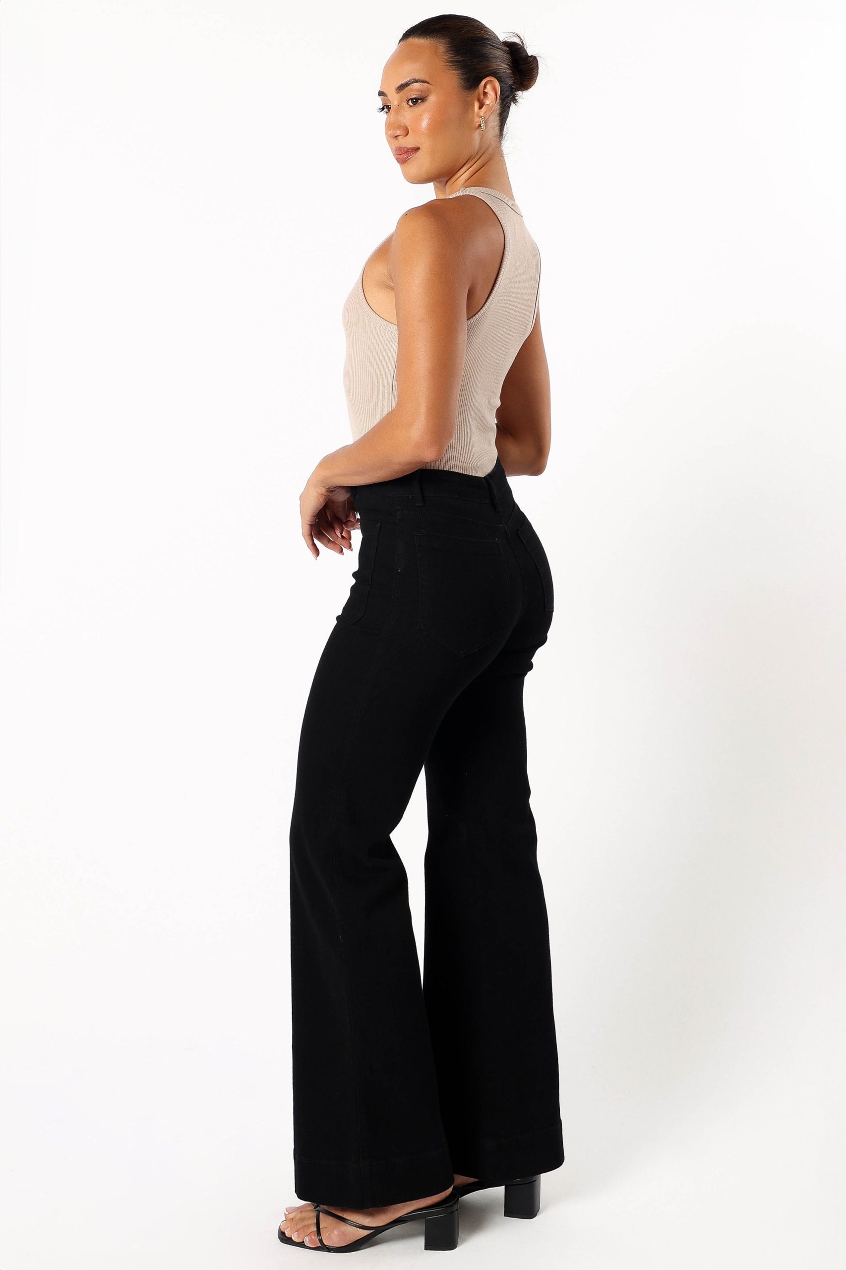 Nico Wide Leg Jean - Black - Image 3