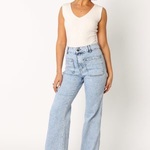 Nico Wide Leg Jean - Blue