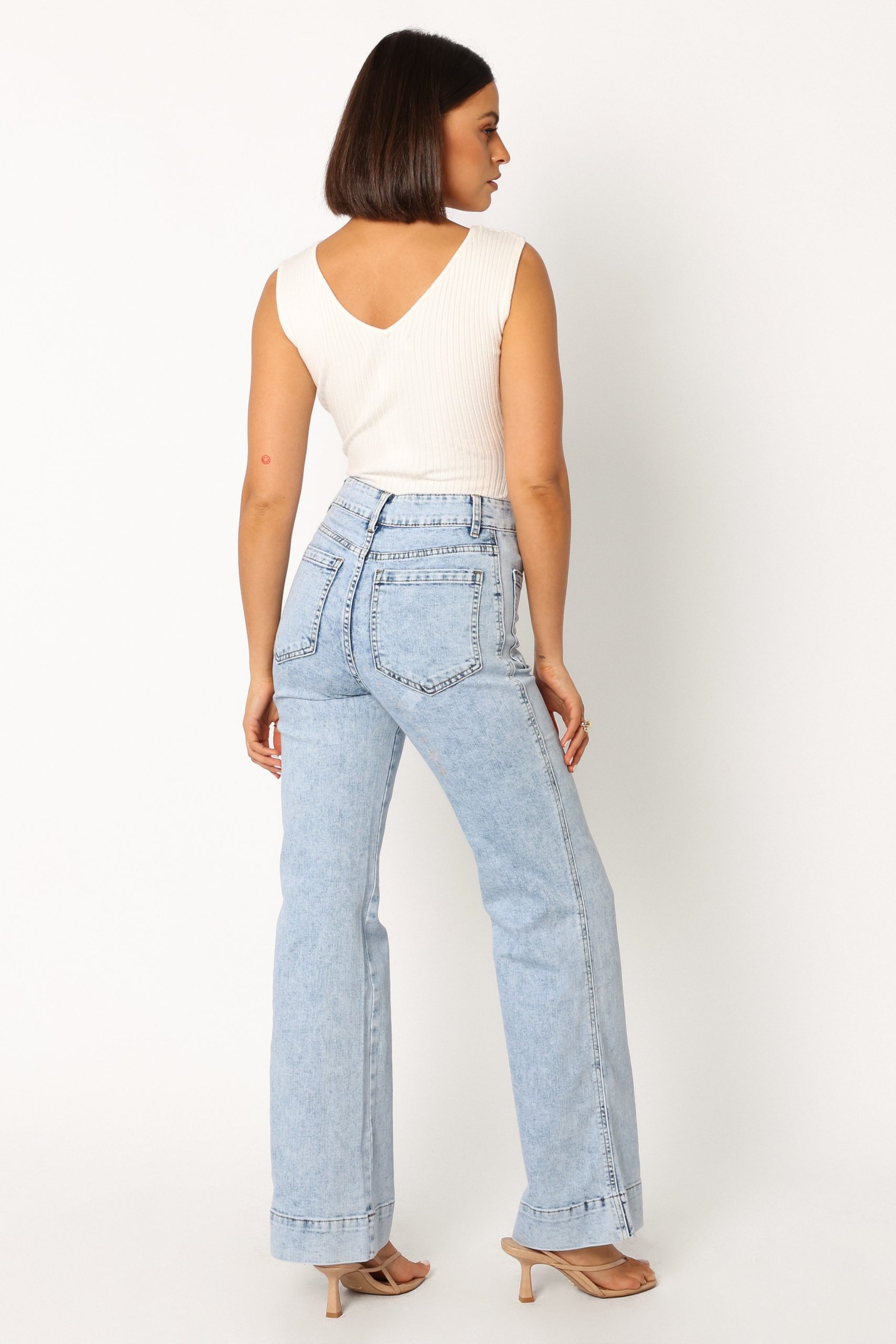 Nico Wide Leg Jean - Blue - Image 5