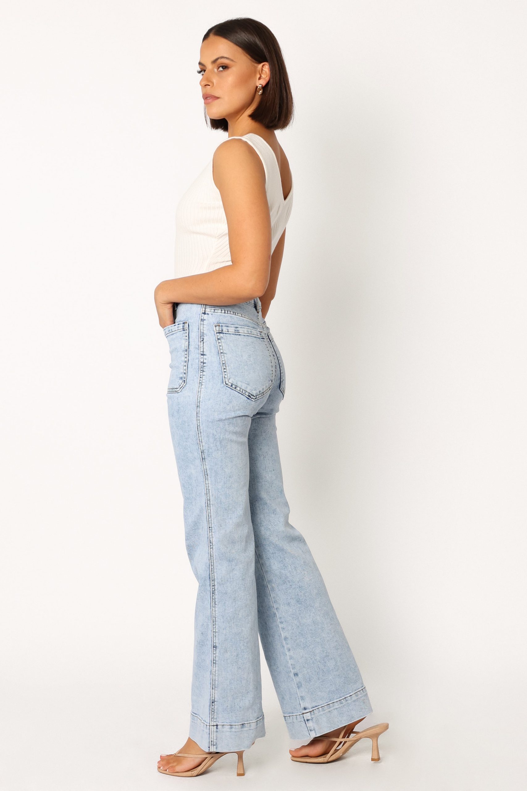 Nico Wide Leg Jean - Blue - Image 8