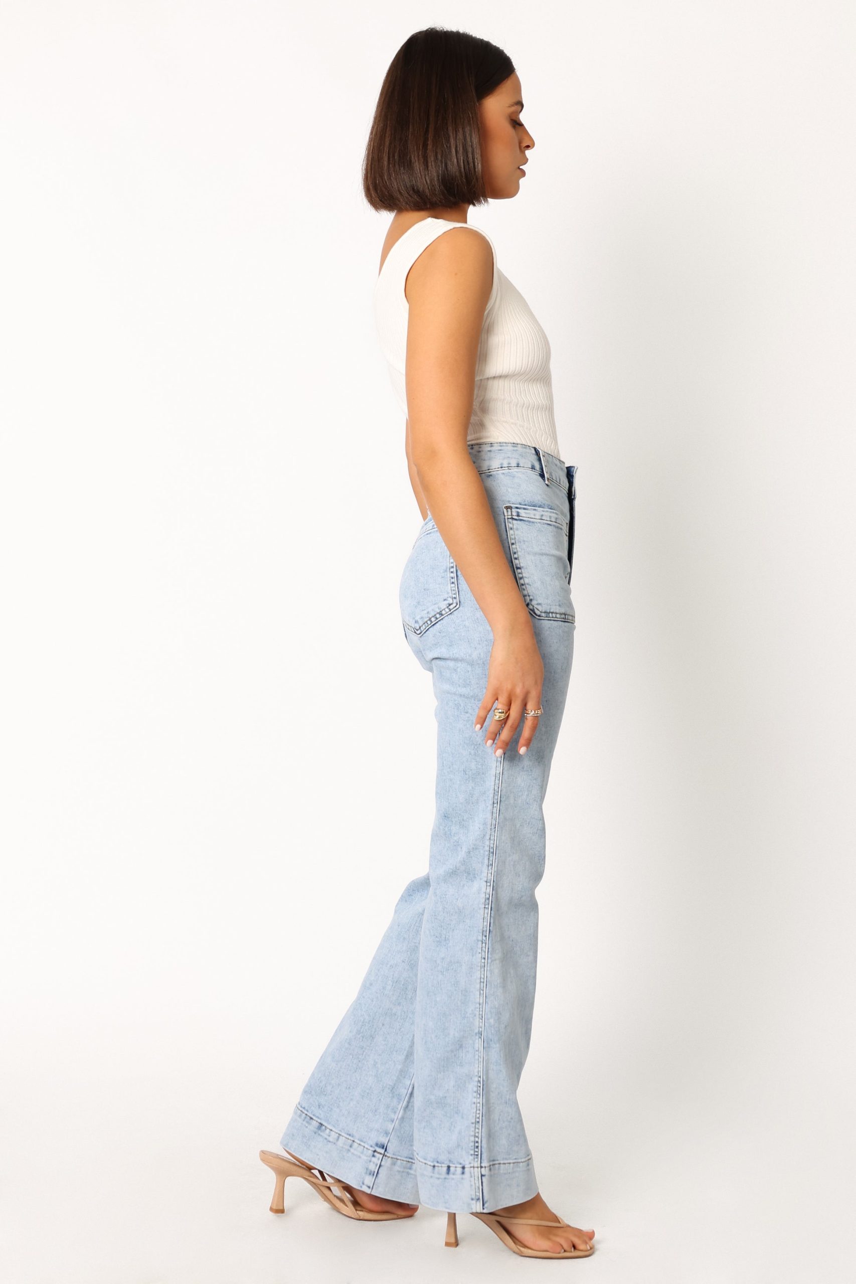 Nico Wide Leg Jean - Blue - Image 9