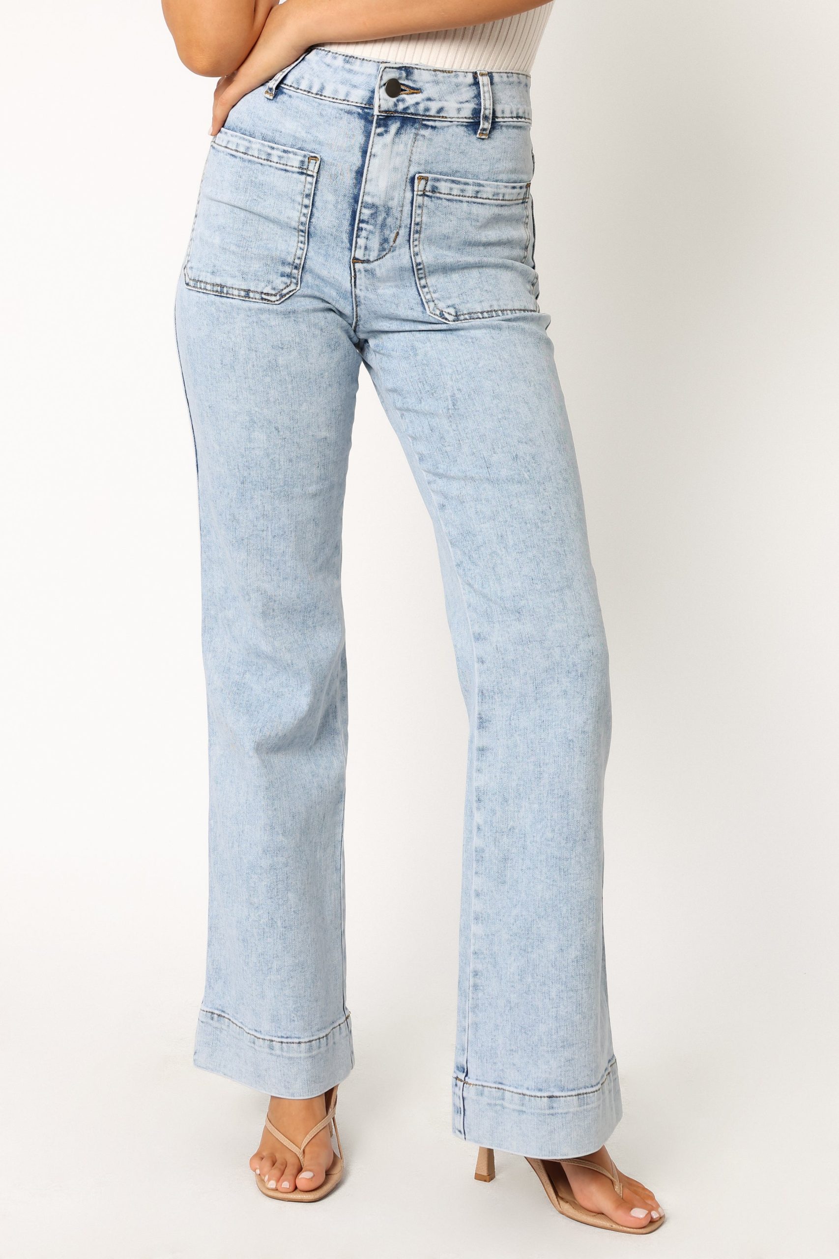 Nico Wide Leg Jean - Blue - Image 10