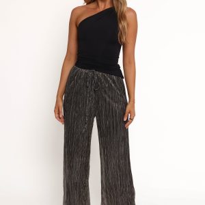 Nila Sheer Pant - Black Gold