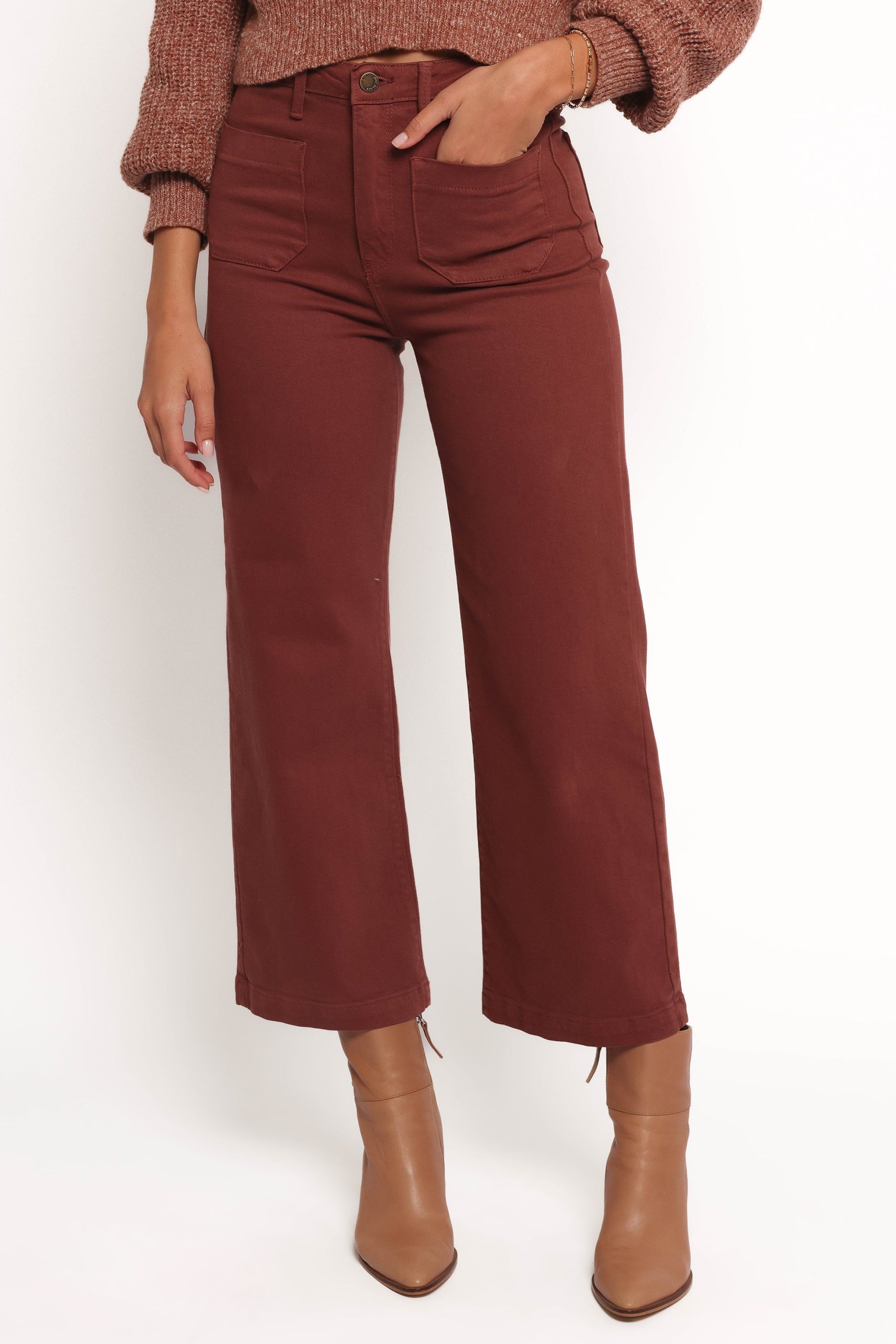 Noah High Rise Wide Leg Jean - Bronze - Image 2