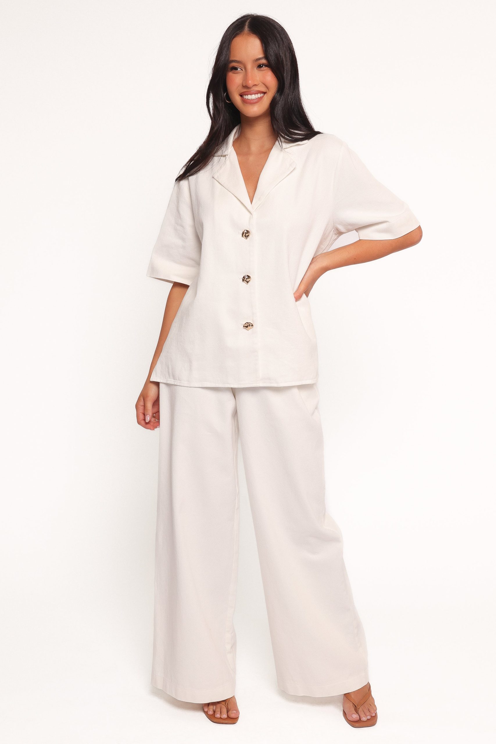 Odelia Denim Pant - Off White - Image 2