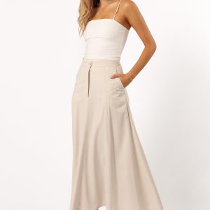 Odetta Maxi Skirt - Oatmeal