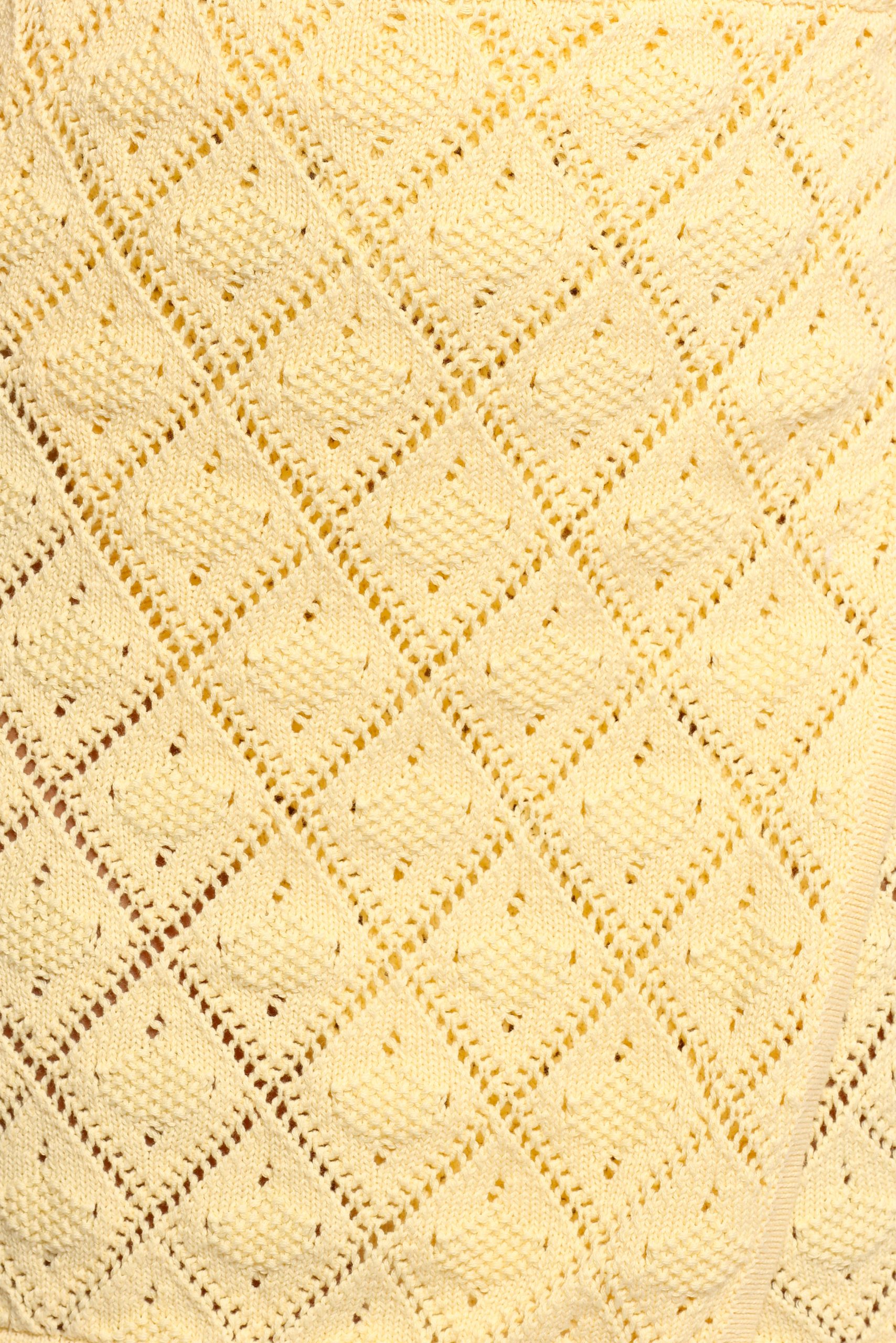 Palma Knit Mini Skirt - Butter Yellow - Image 8