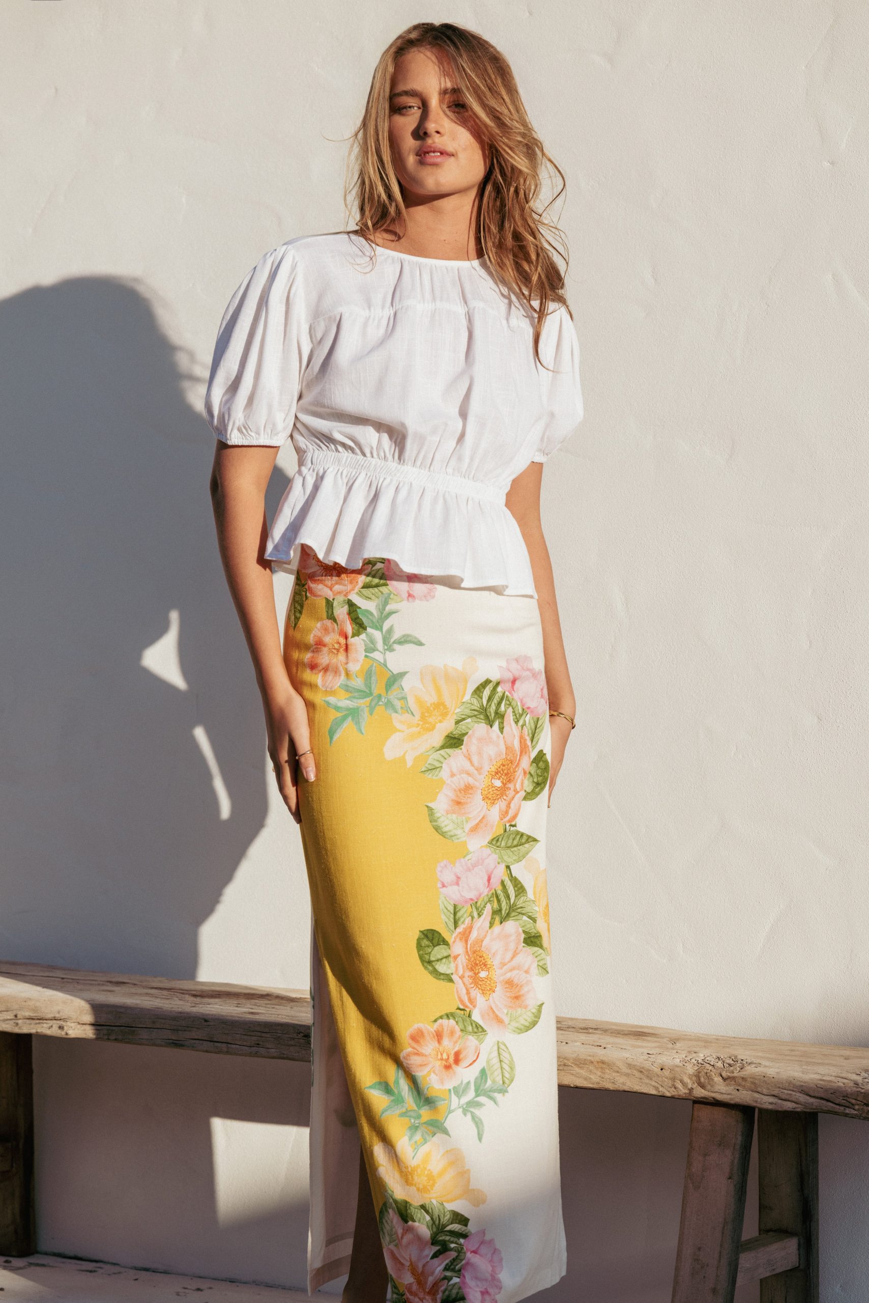 Peta Maxi Skirt - Yellow Poppy - Image 7