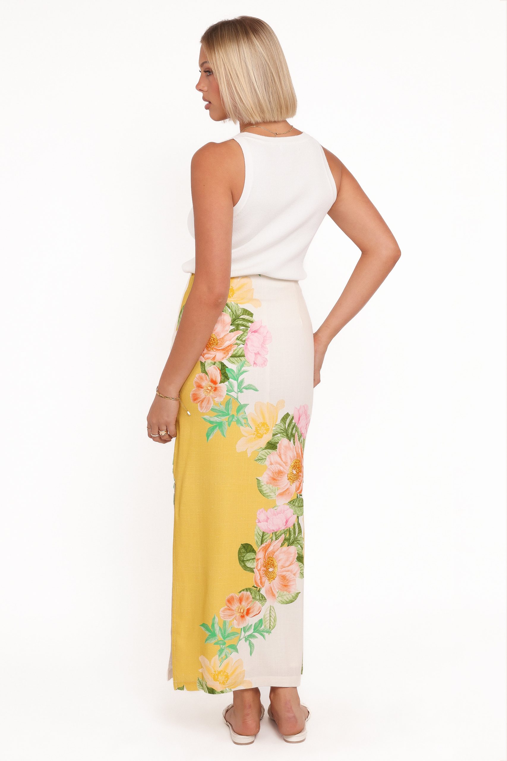 Peta Maxi Skirt - Yellow Poppy - Image 4