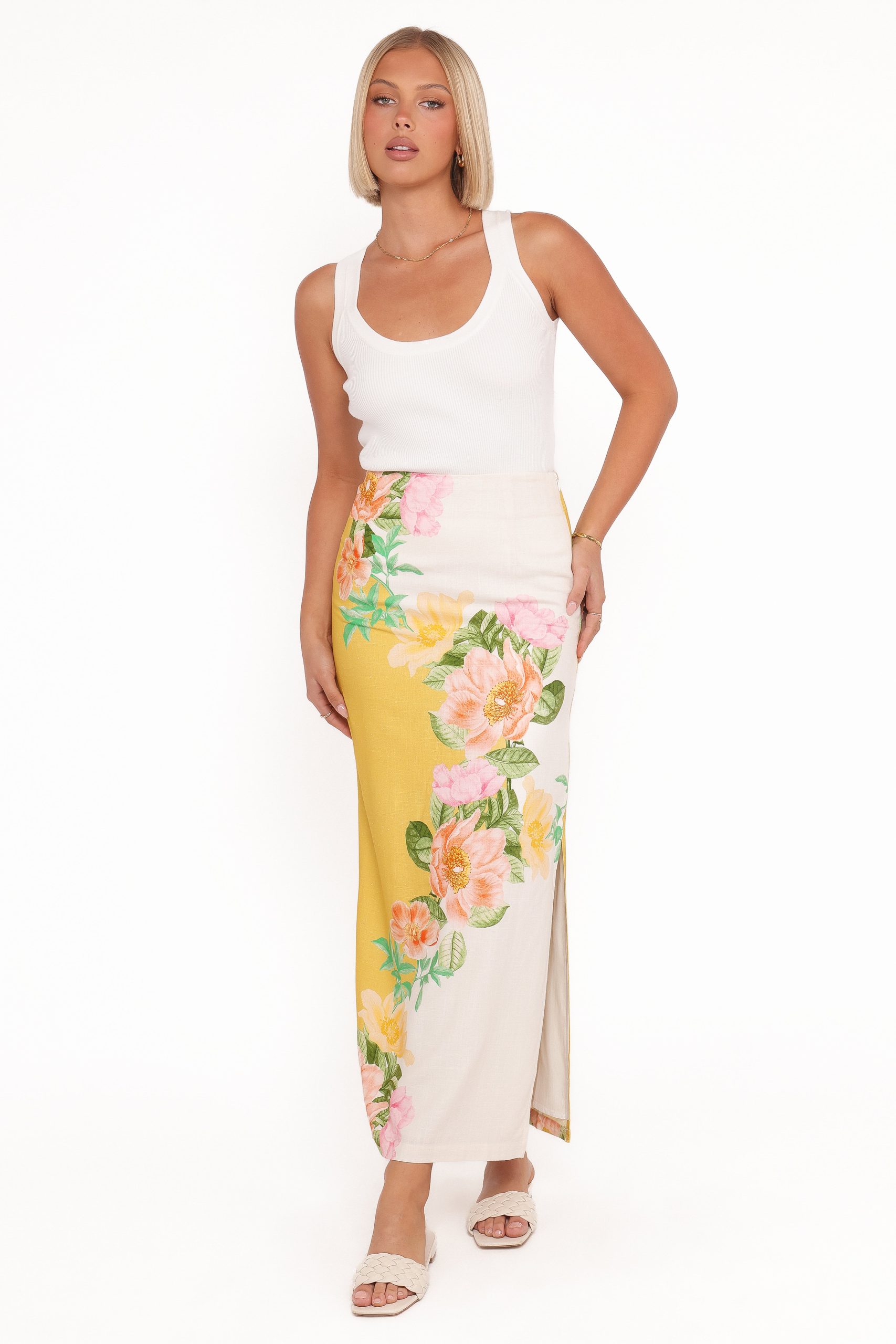 Peta Maxi Skirt - Yellow Poppy - Image 2