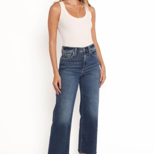 Pleaser Wide Leg Crop Jean - Uptown