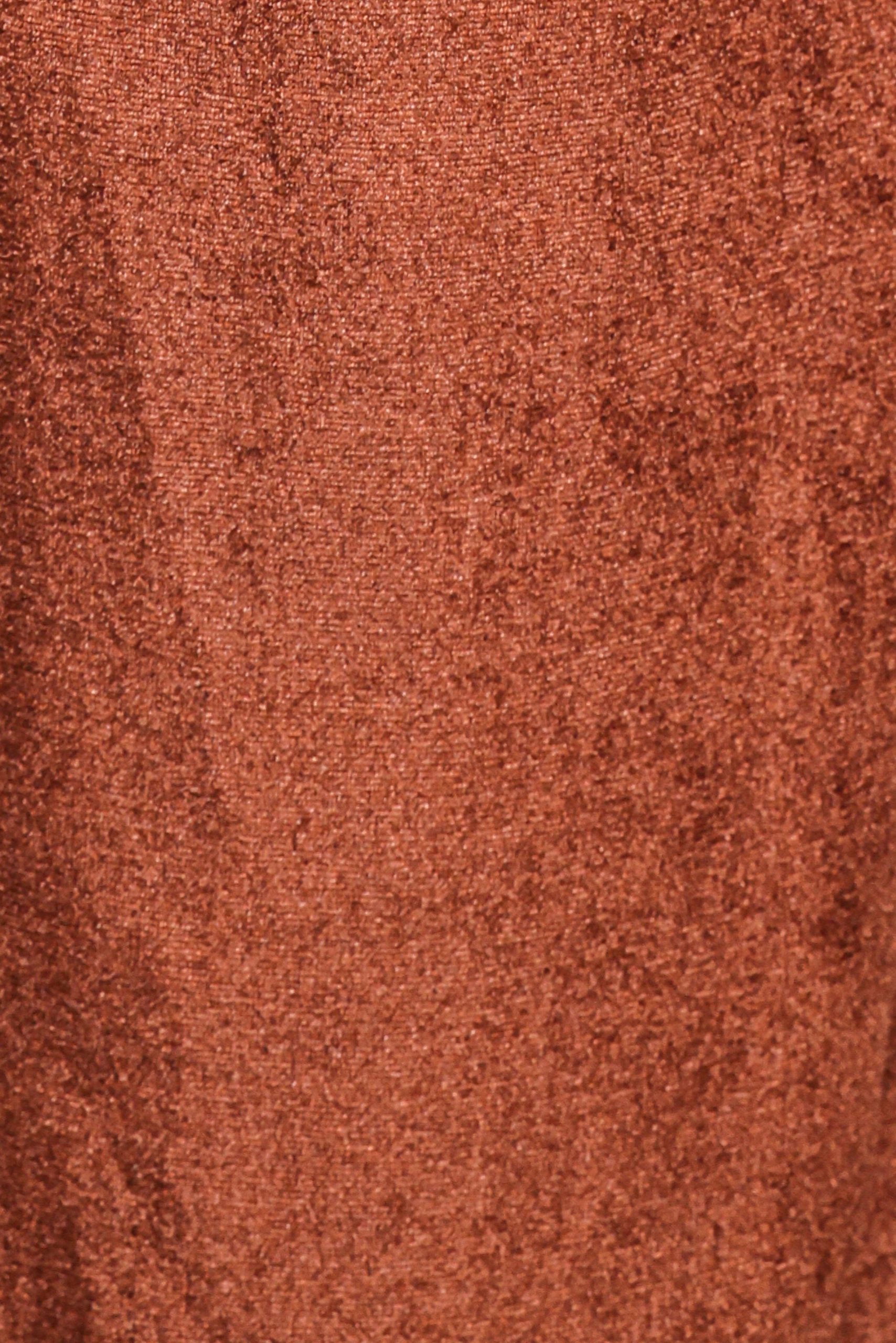 Riley Stretch Velvet Pant - Chocolate - Image 6