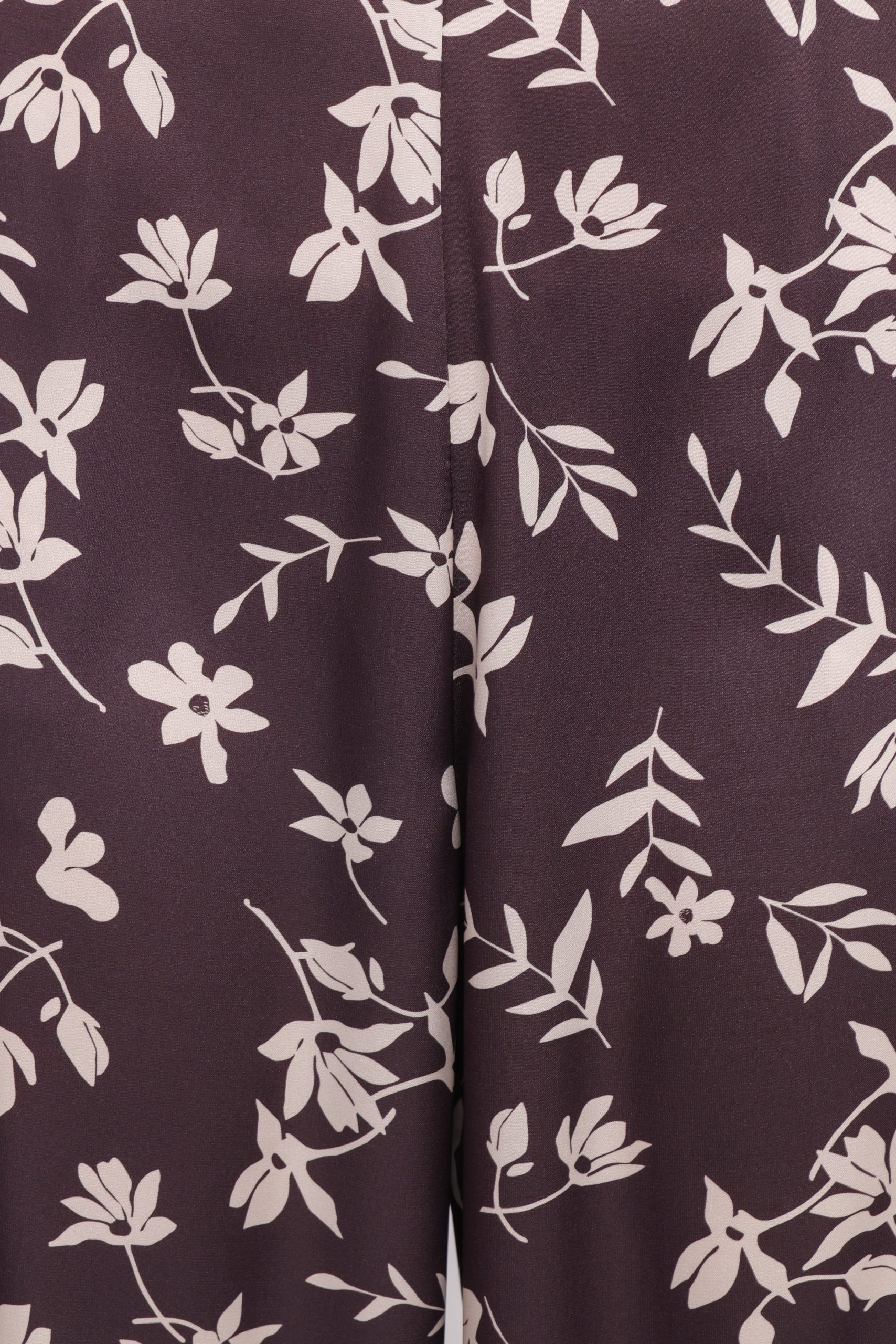 Romola Pant - Brown Cream Floral - Image 7