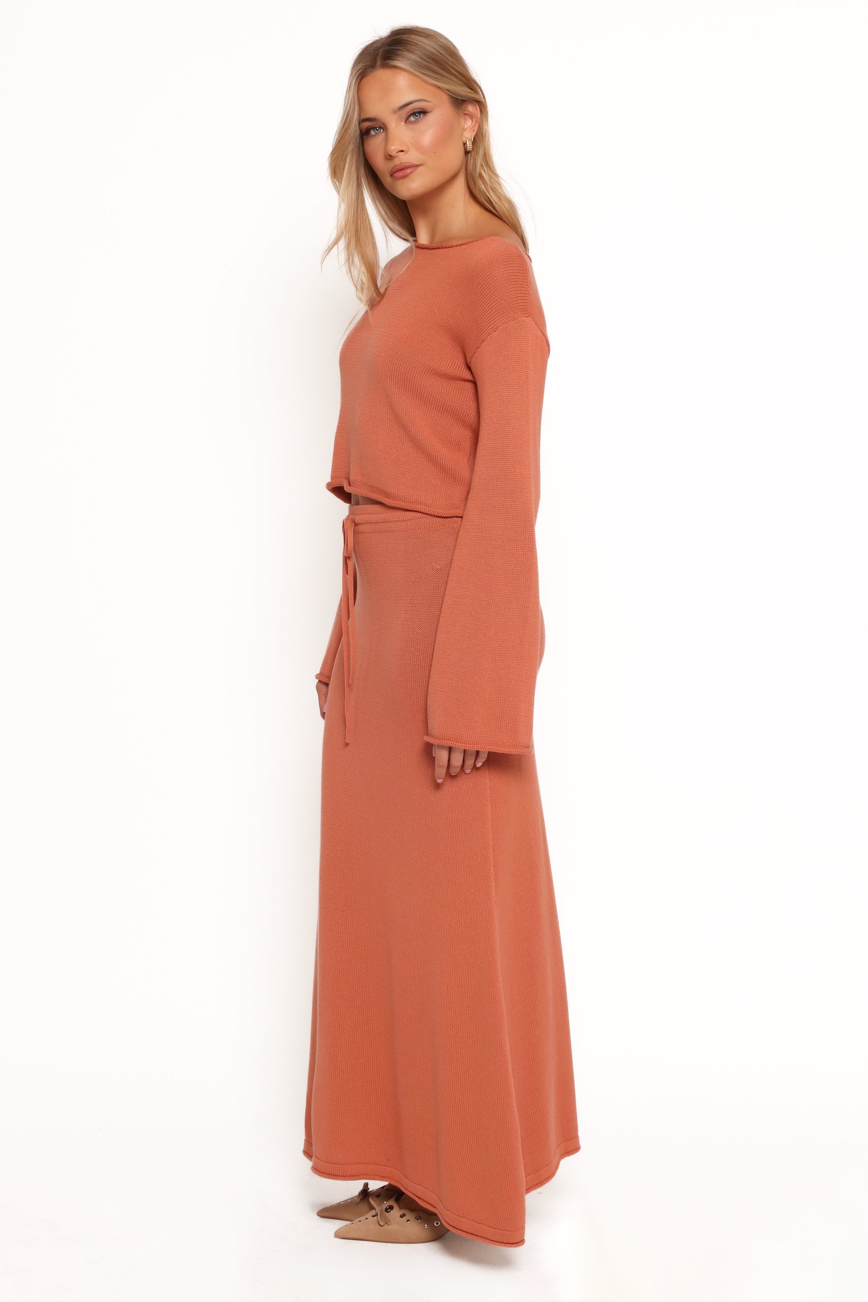 Rooney Knit Skirt - Cinnamon - Image 5