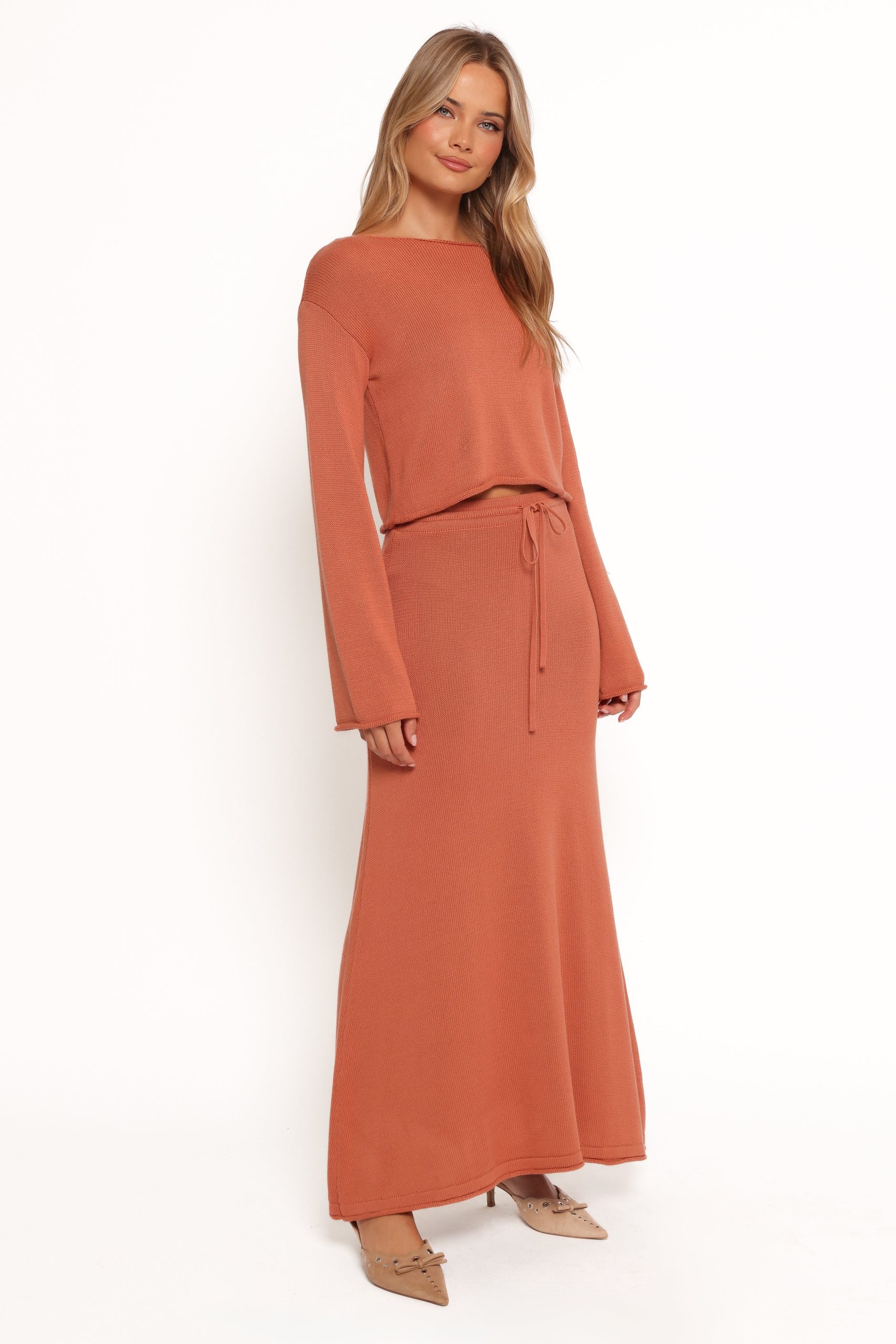 Rooney Knit Skirt - Cinnamon - Image 7