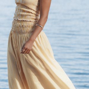 Salome Maxi Skirt - Mango Stripe