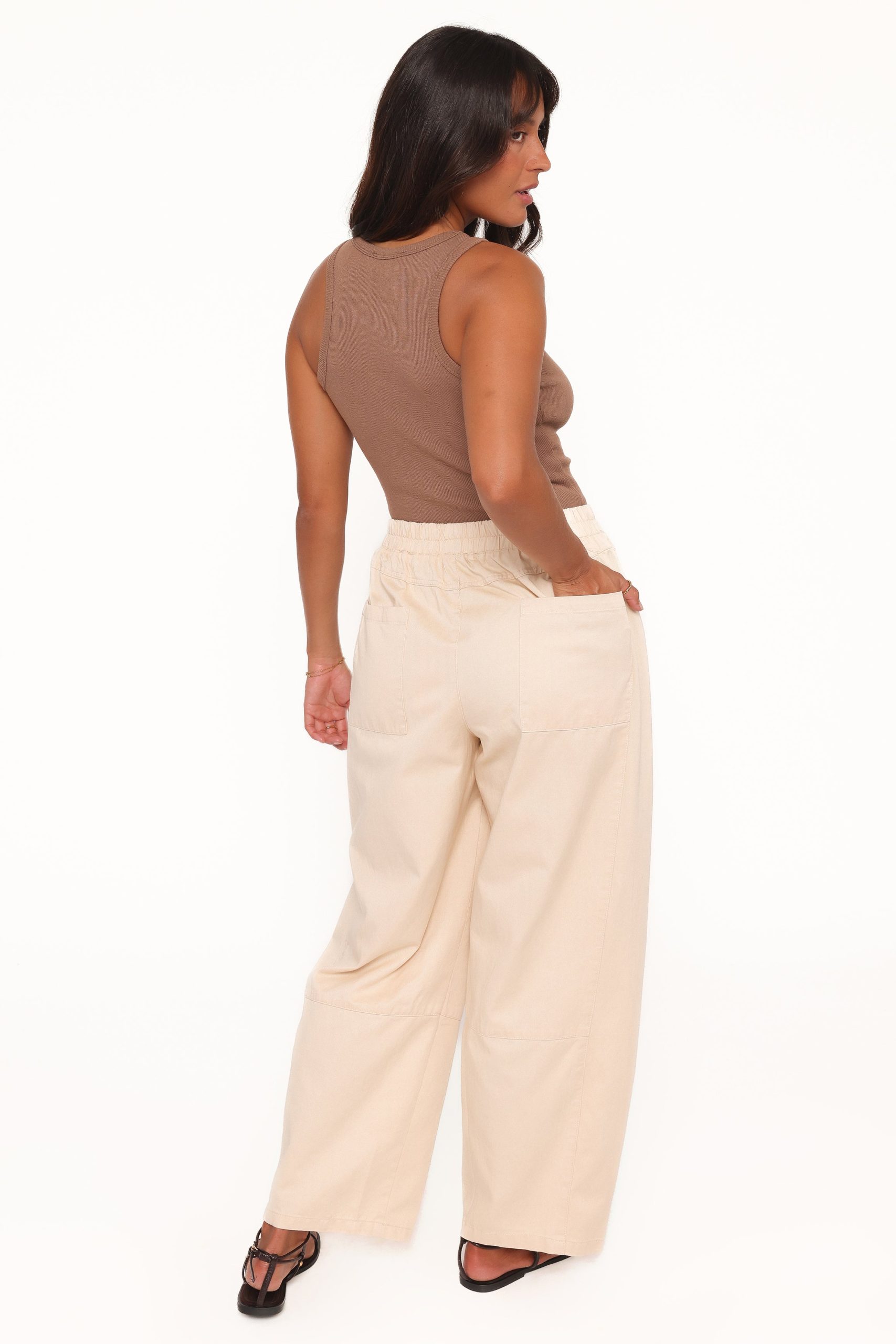 Sasha Barrel Jean - Ecru - Image 5