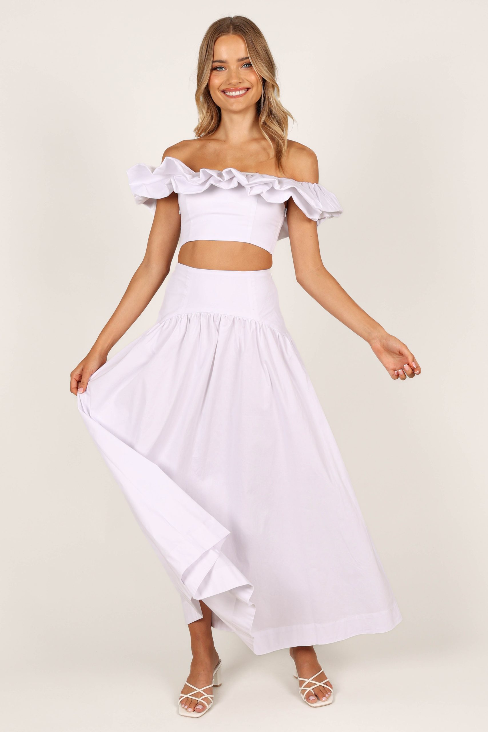Savannah Maxi Skirt - White - Image 5