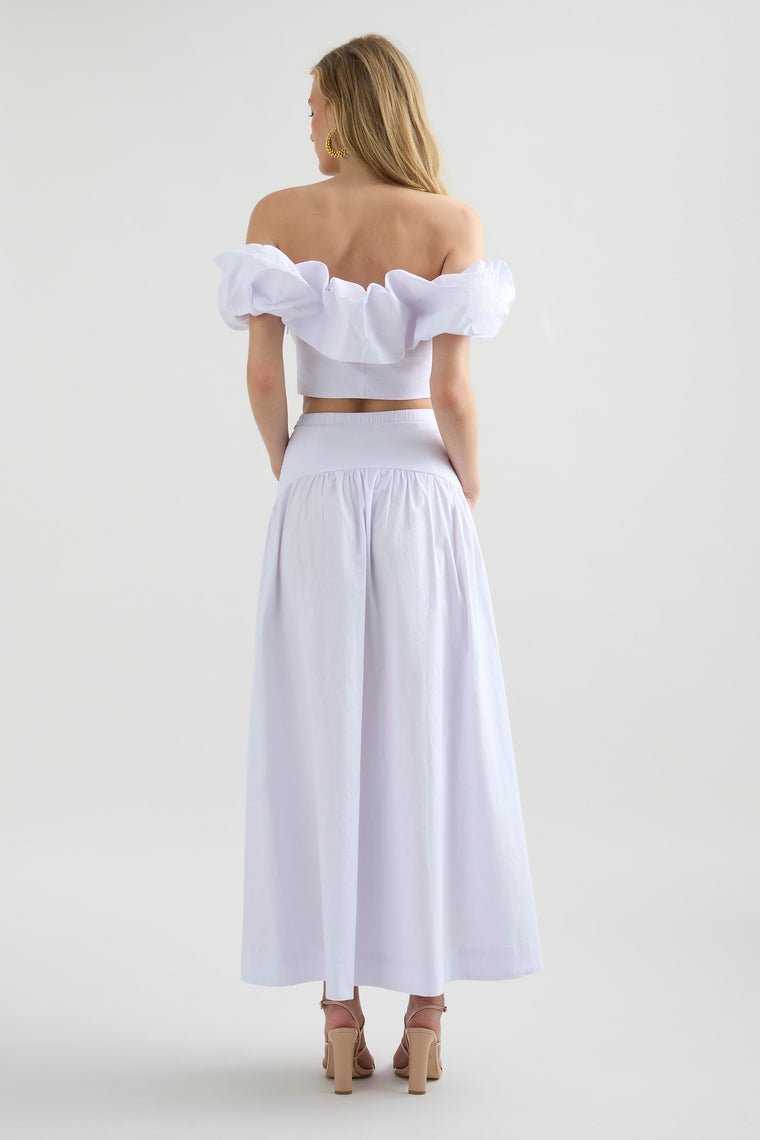 Savannah Maxi Skirt - White - Image 6