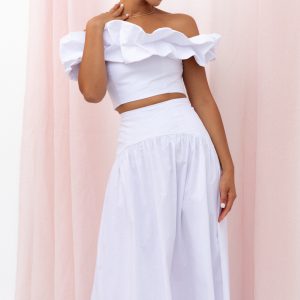 Savannah Maxi Skirt - White