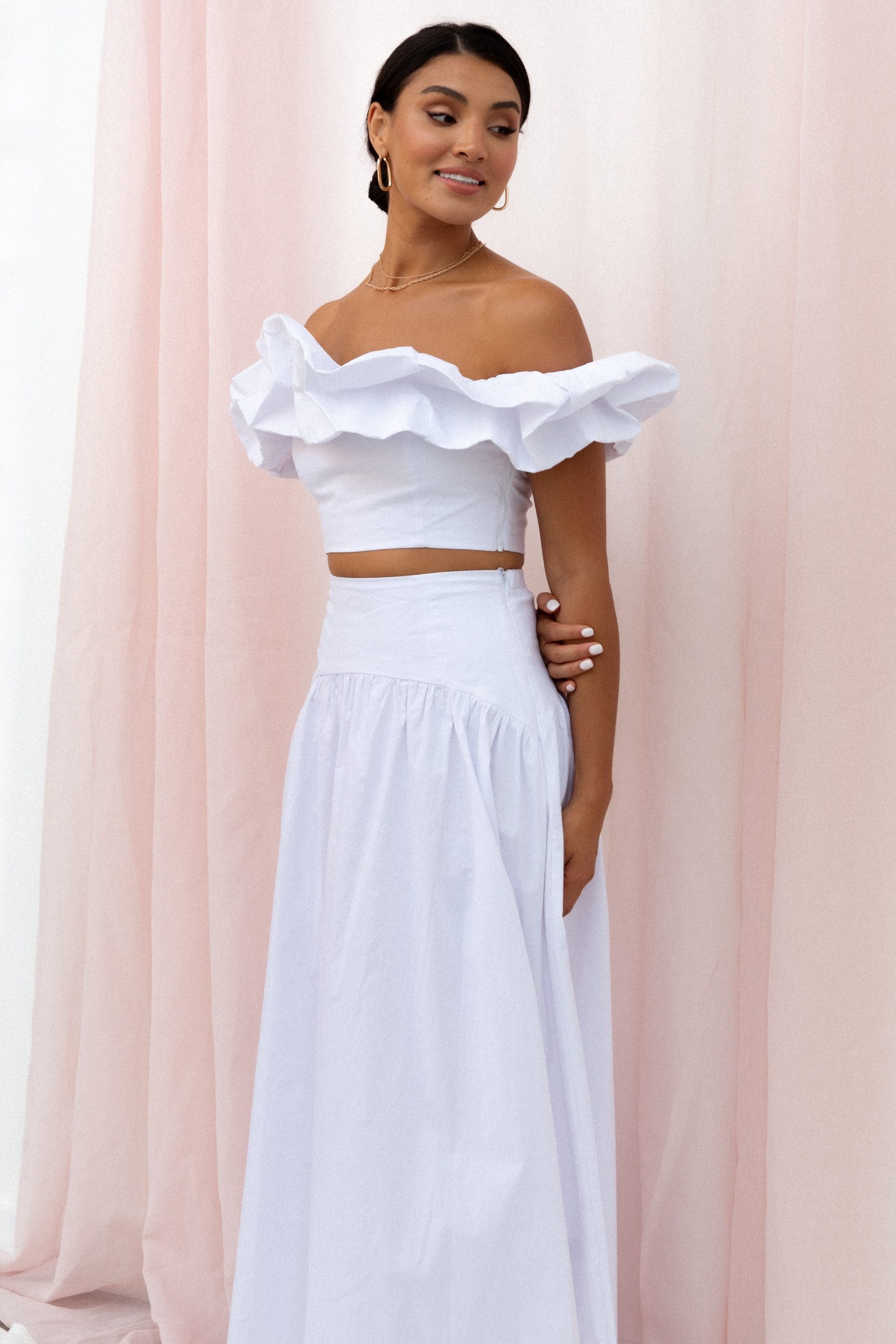 Savannah Maxi Skirt - White - Image 2