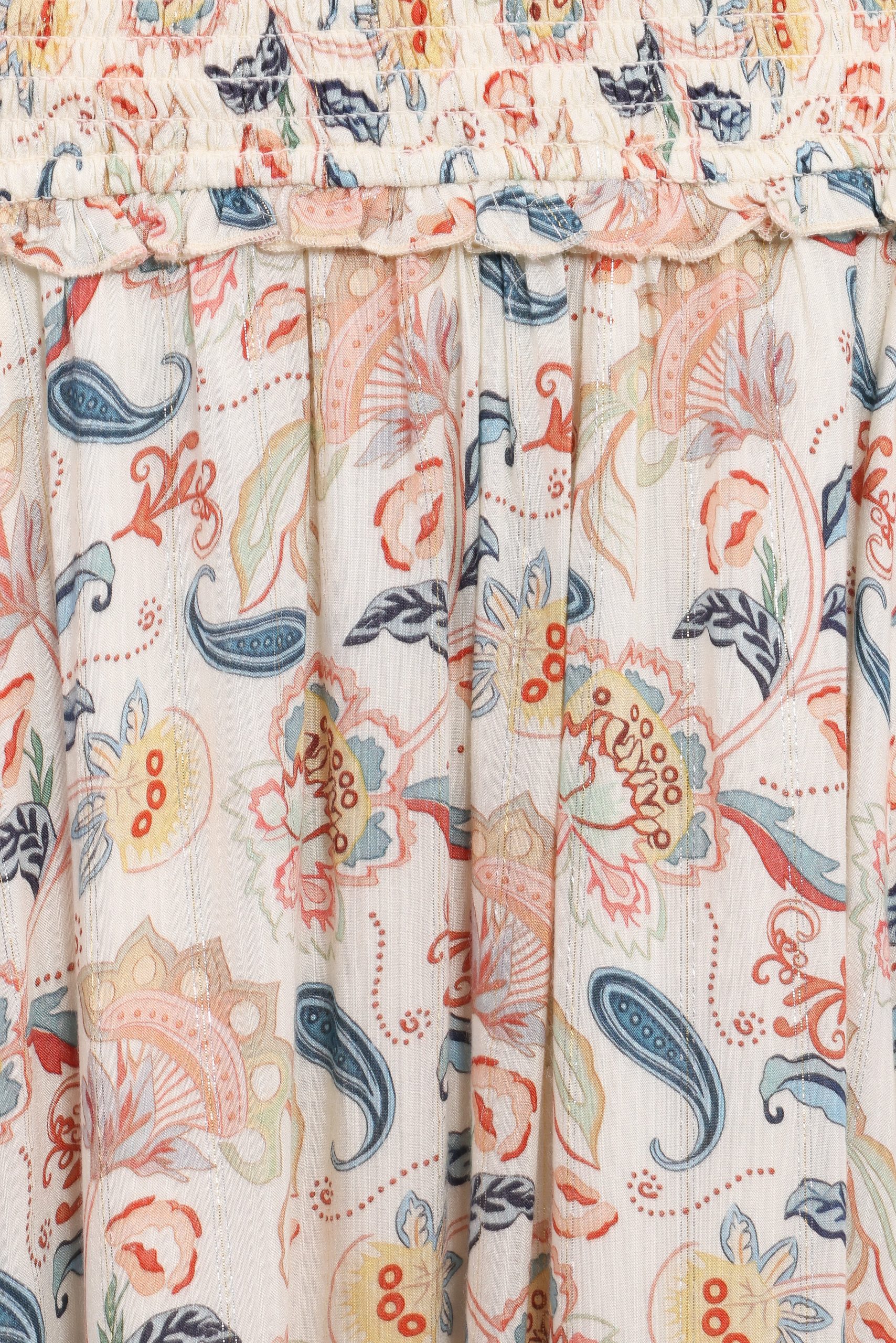 Seana Shirred Waist Maxi Skirt - Paisley - Image 7