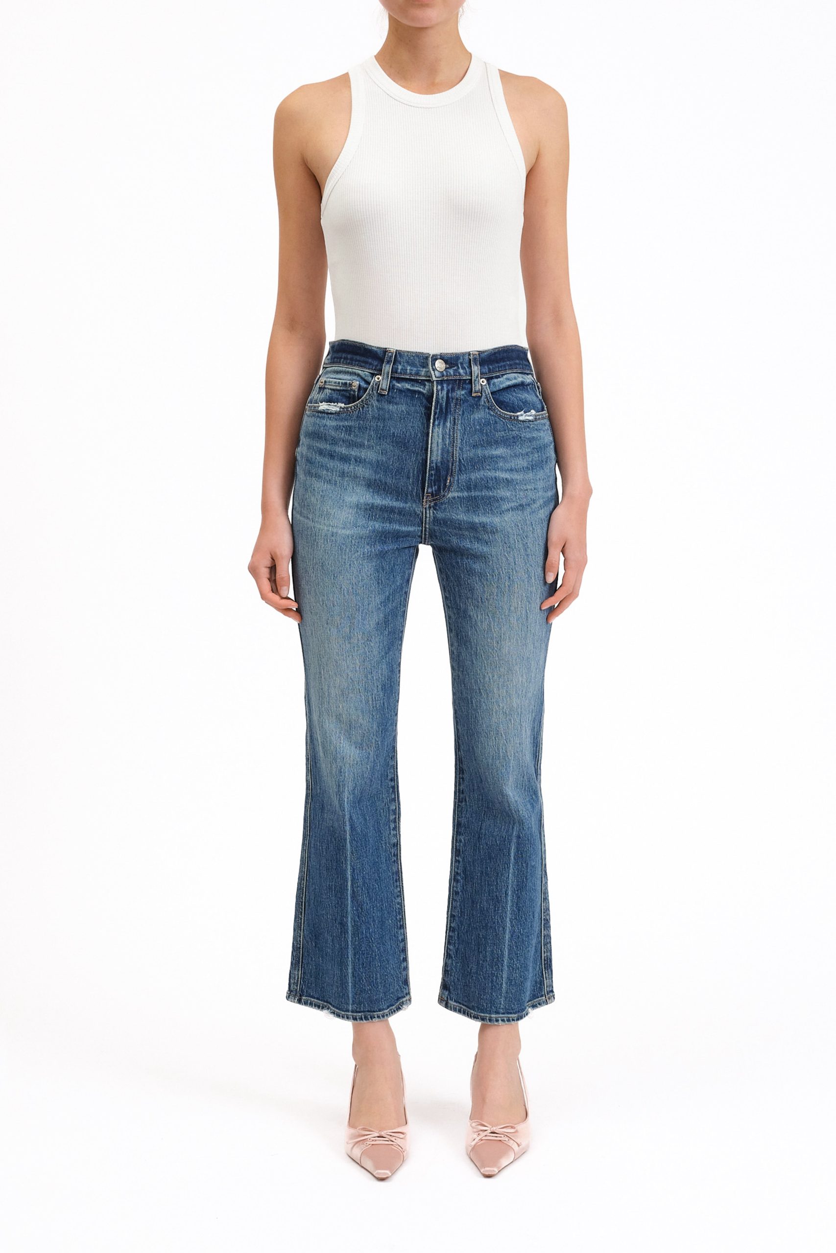 Soho High Rise Ankle Flare Jean - Rush Hour - Image 2