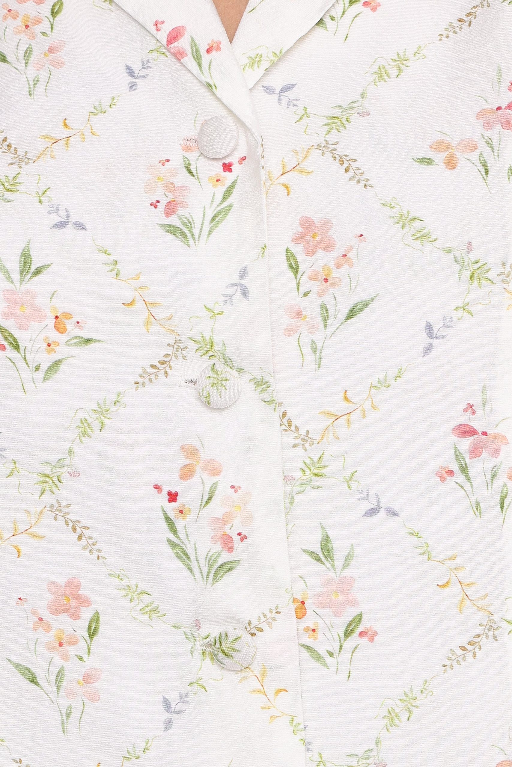 Steele Bias Maxi Skirt - White Vintage Floral - Image 6