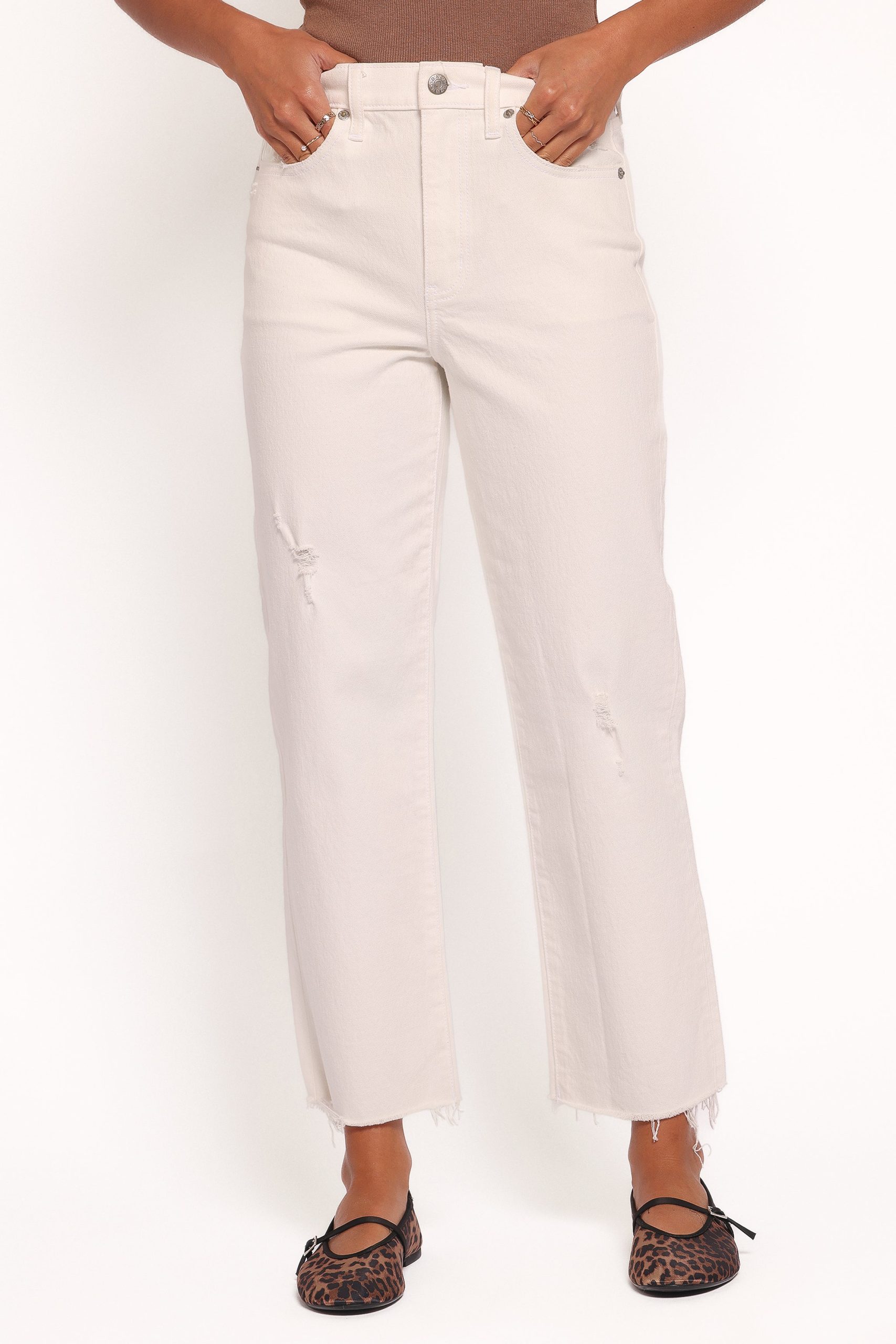 Sundaze Straight Leg Jean - Swan - Image 2