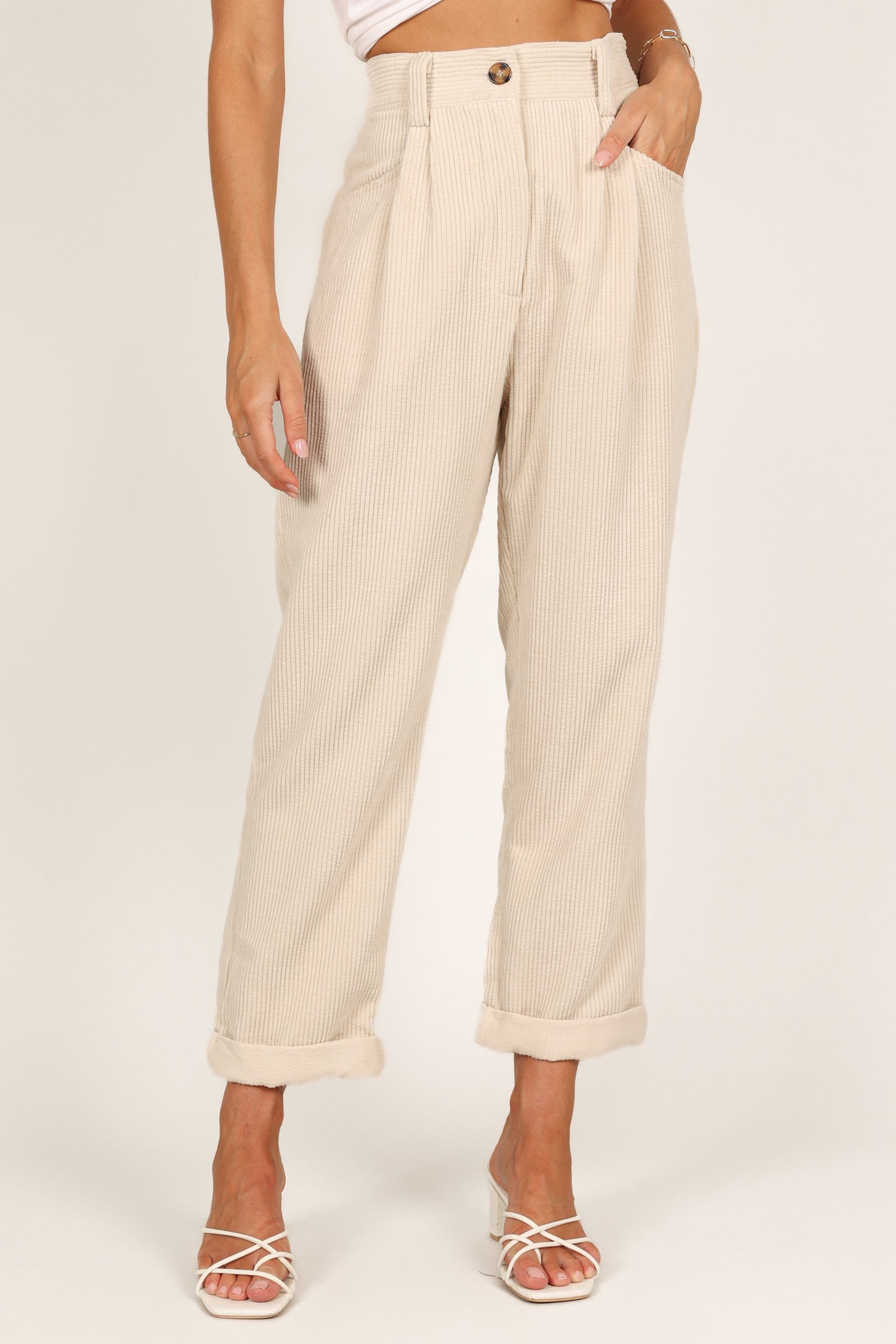 Talaren Cord Pant - Cream - Image 4