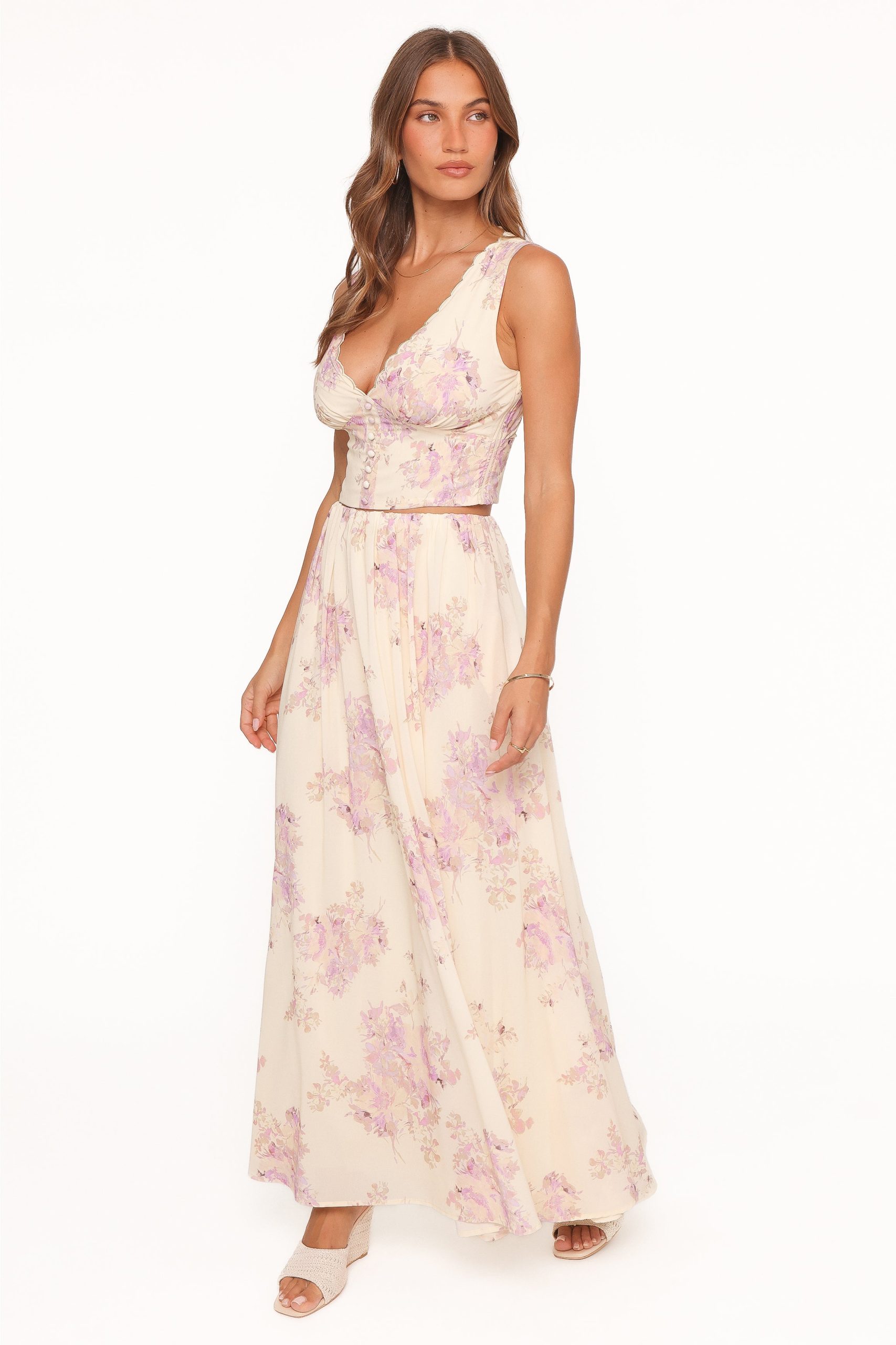 Tinsley Maxi Skirt - Lavender Floral - Image 4