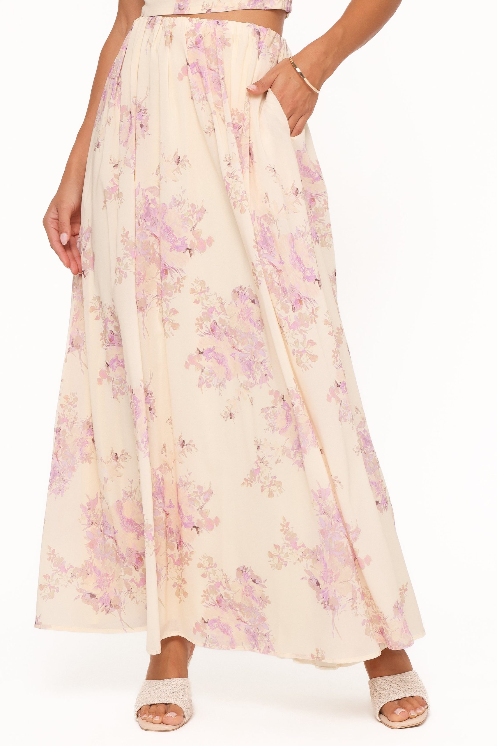 Tinsley Maxi Skirt - Lavender Floral - Image 3