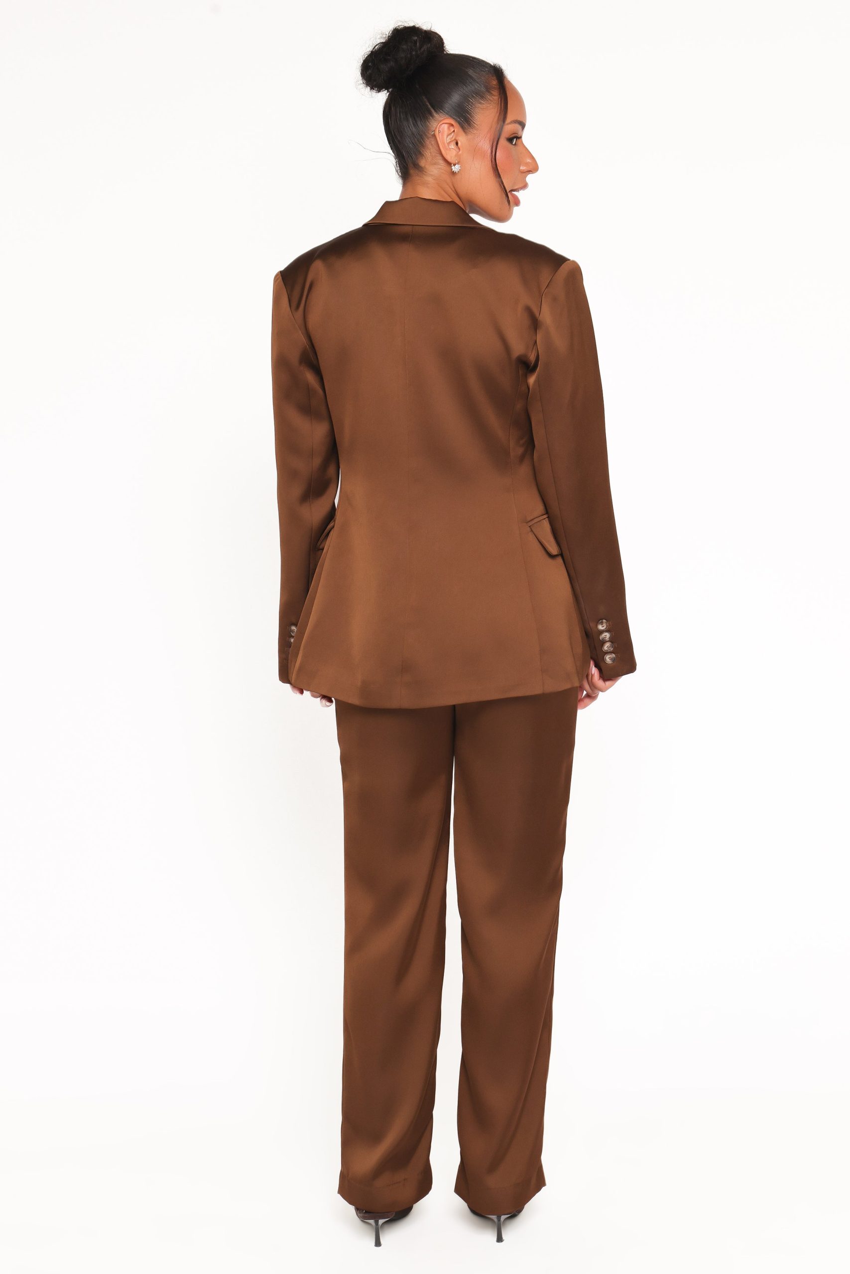 Trina Tailored Pant - Brown - Image 5
