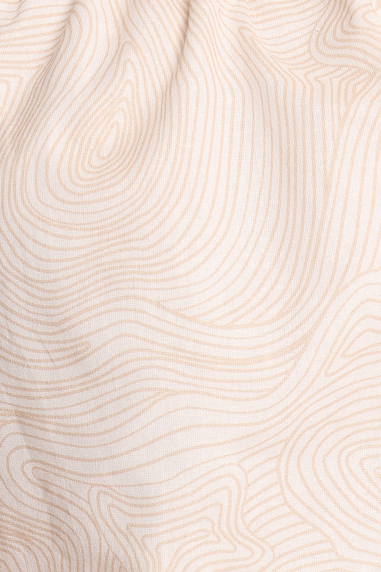 Tuliya High Waist Shorts - Tan Swirl - Image 8