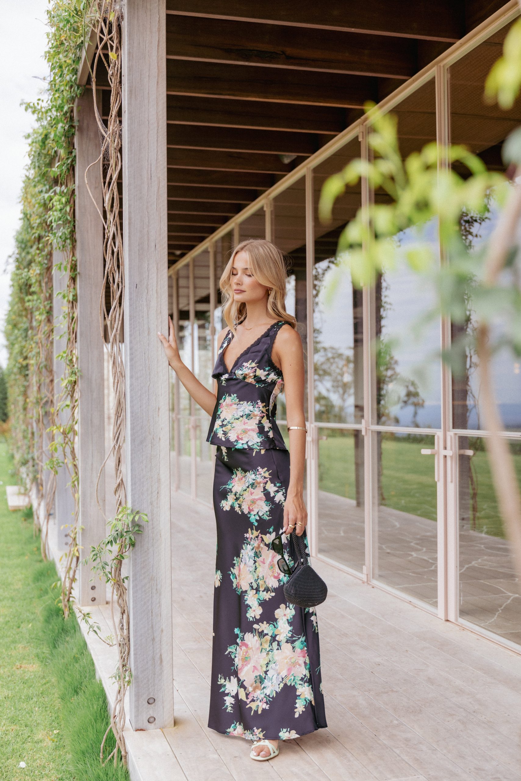 Velman Skirt - Black Floral - Image 8