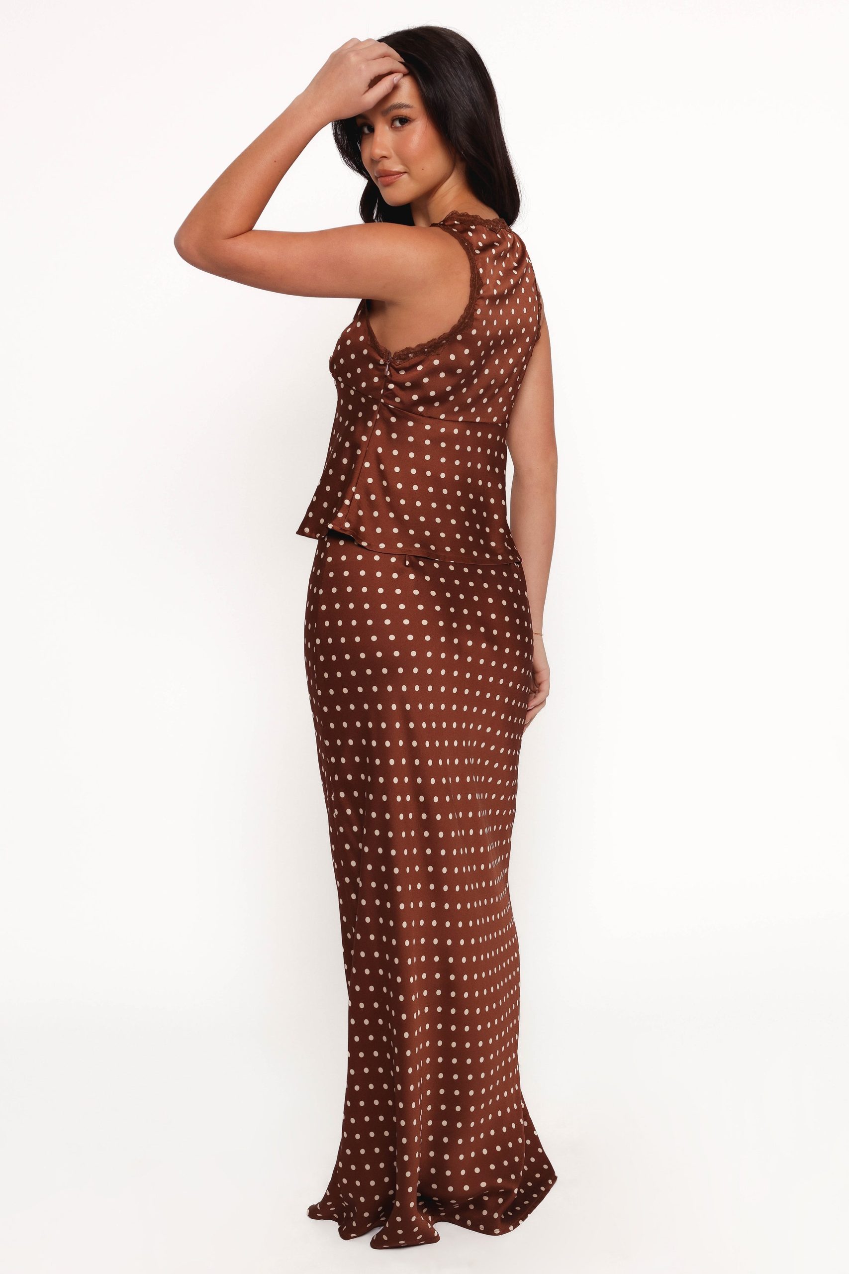 Velman Skirt - Brown Polka Dot - Image 6