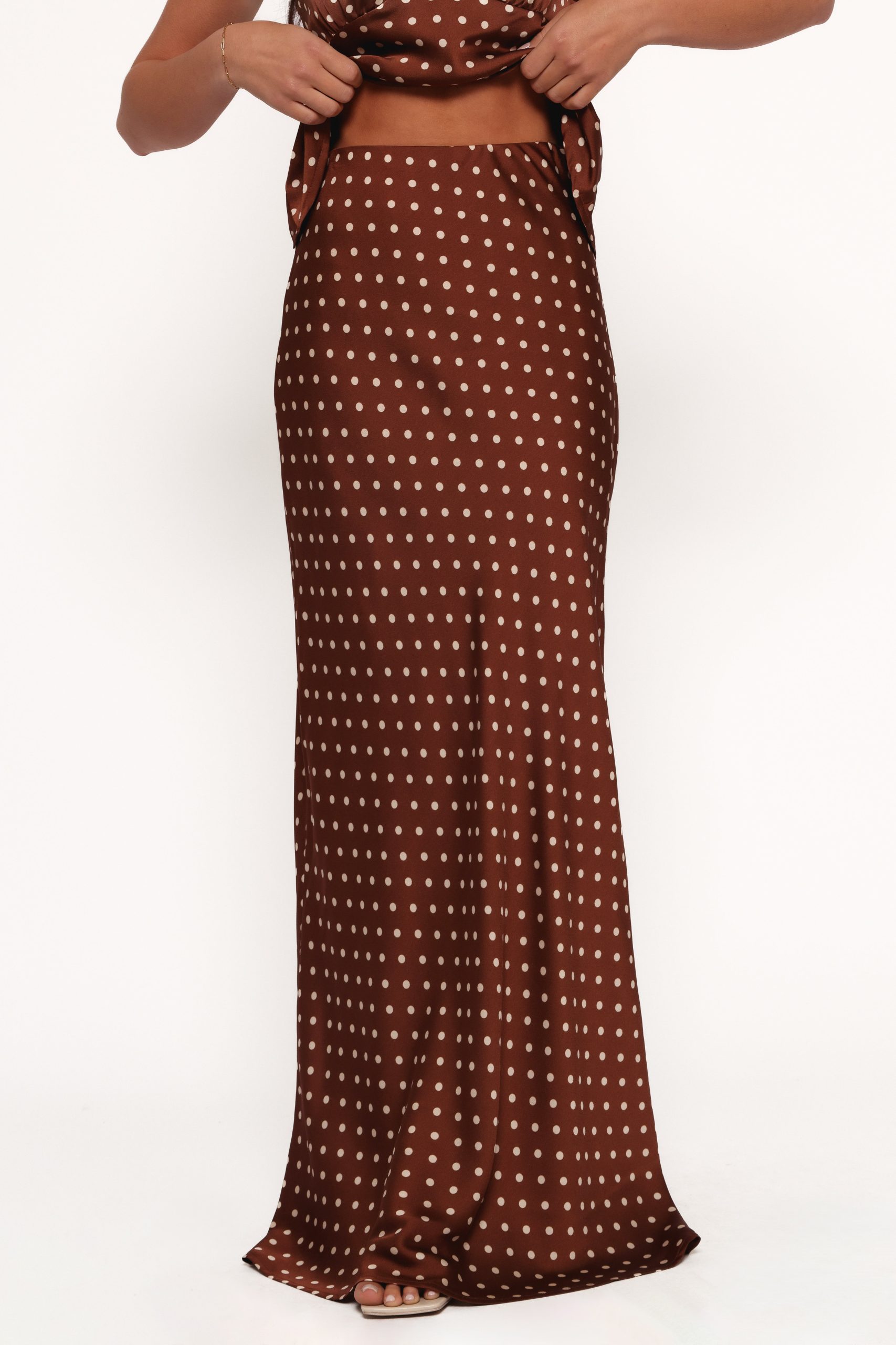 Velman Skirt - Brown Polka Dot - Image 4