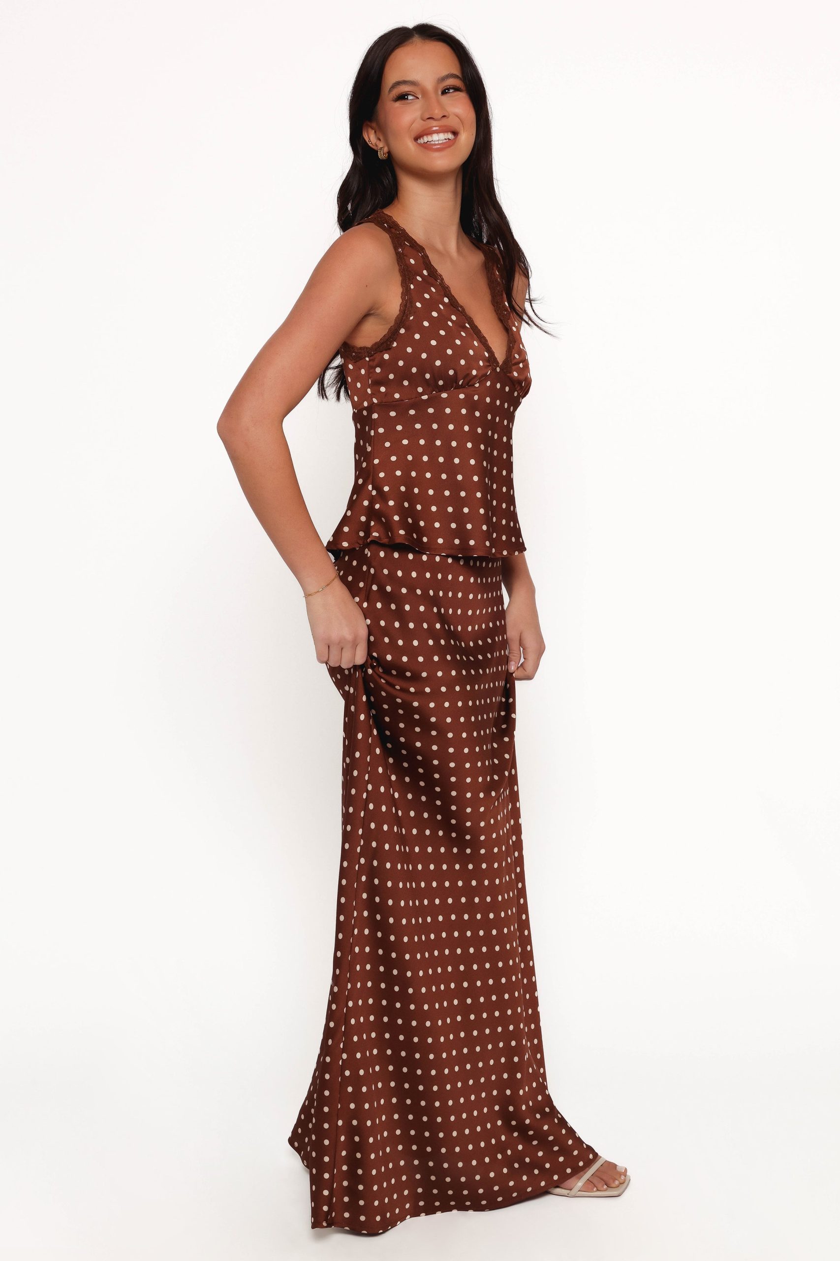 Velman Skirt - Brown Polka Dot - Image 7