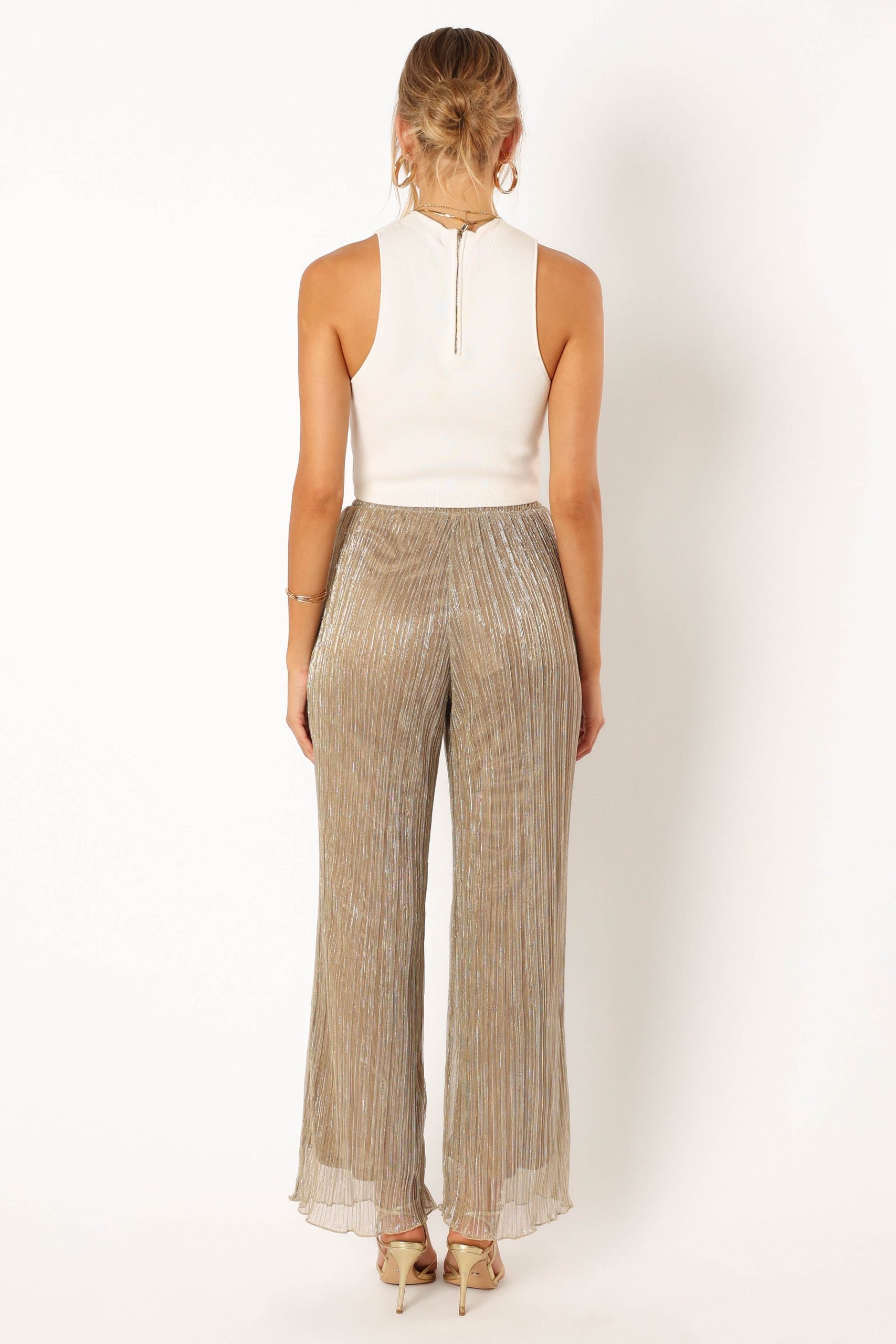 Walker Plisse Pants - Silver - Image 5