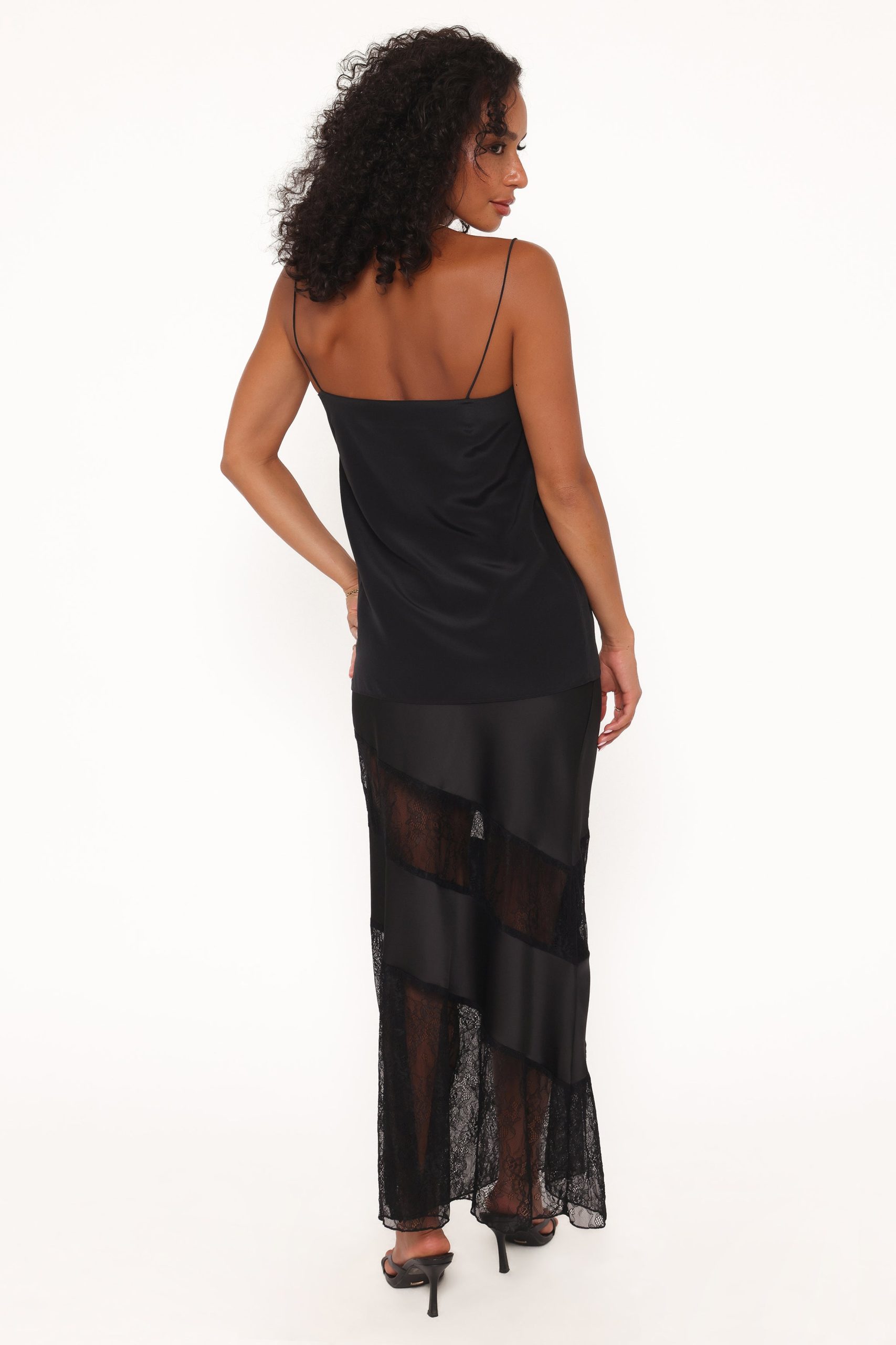 Winona Lace Maxi Skirt - Black - Image 4
