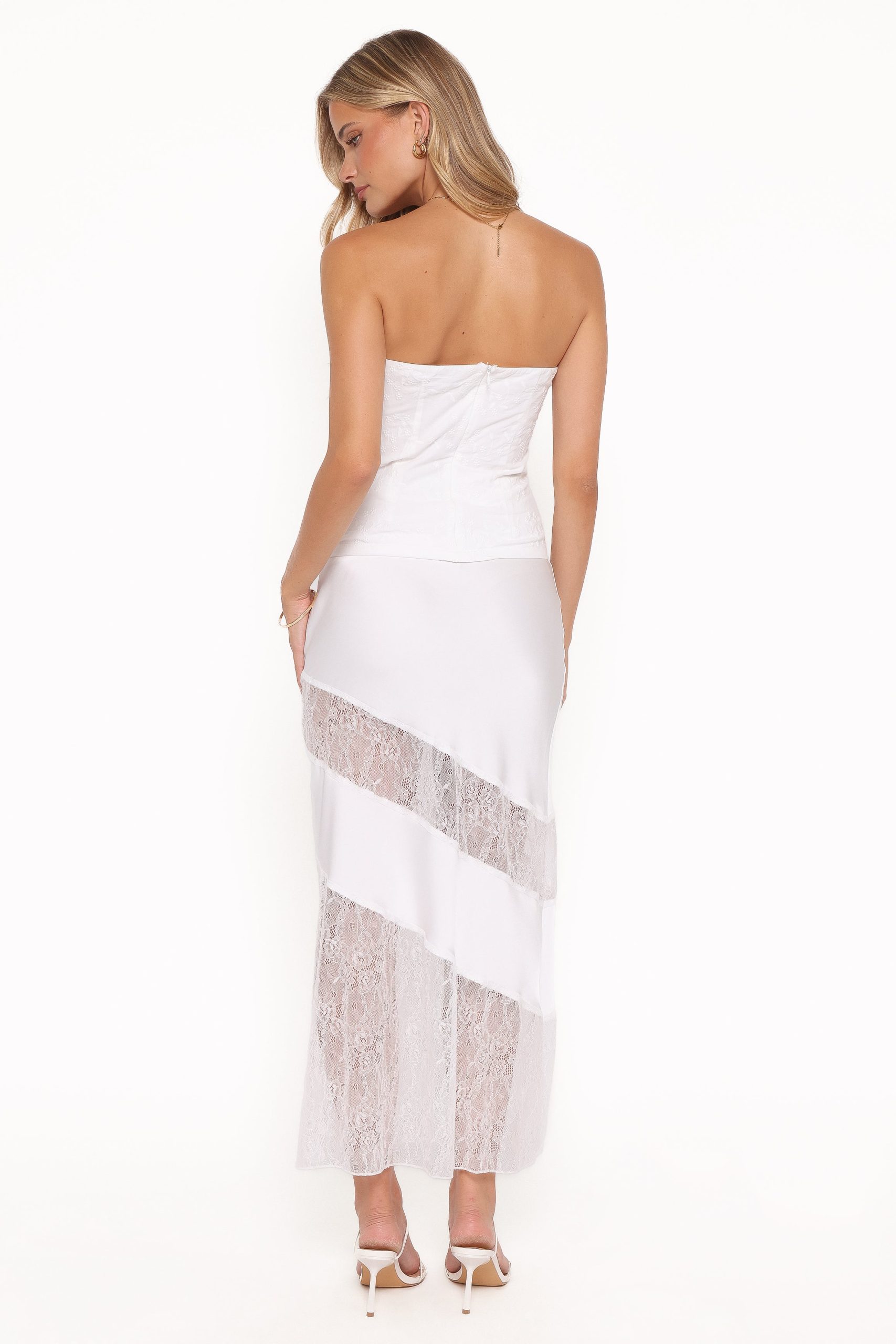 Winona Lace Maxi Skirt - White - Image 4