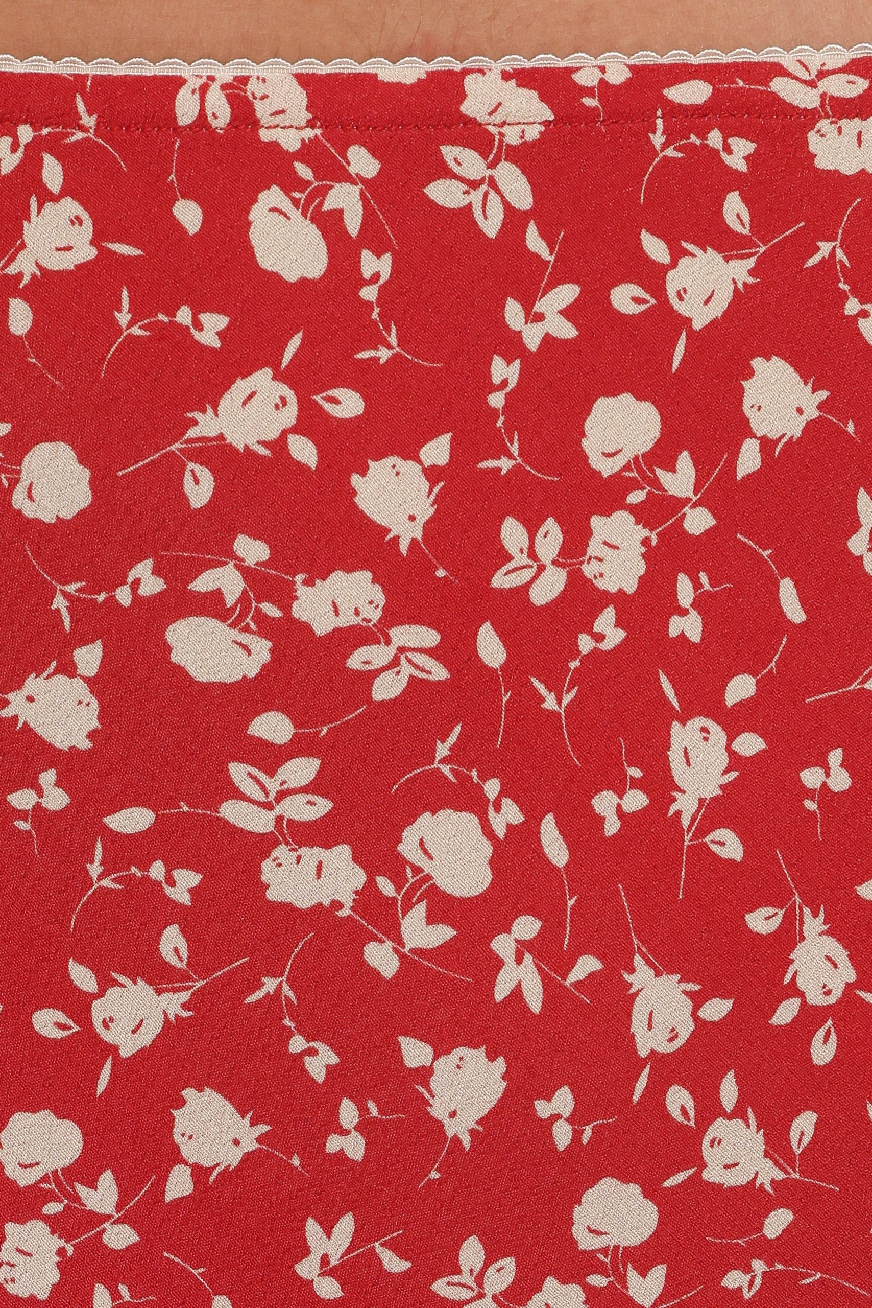 Zoella Maxi Skirt - Red Floral - Image 7